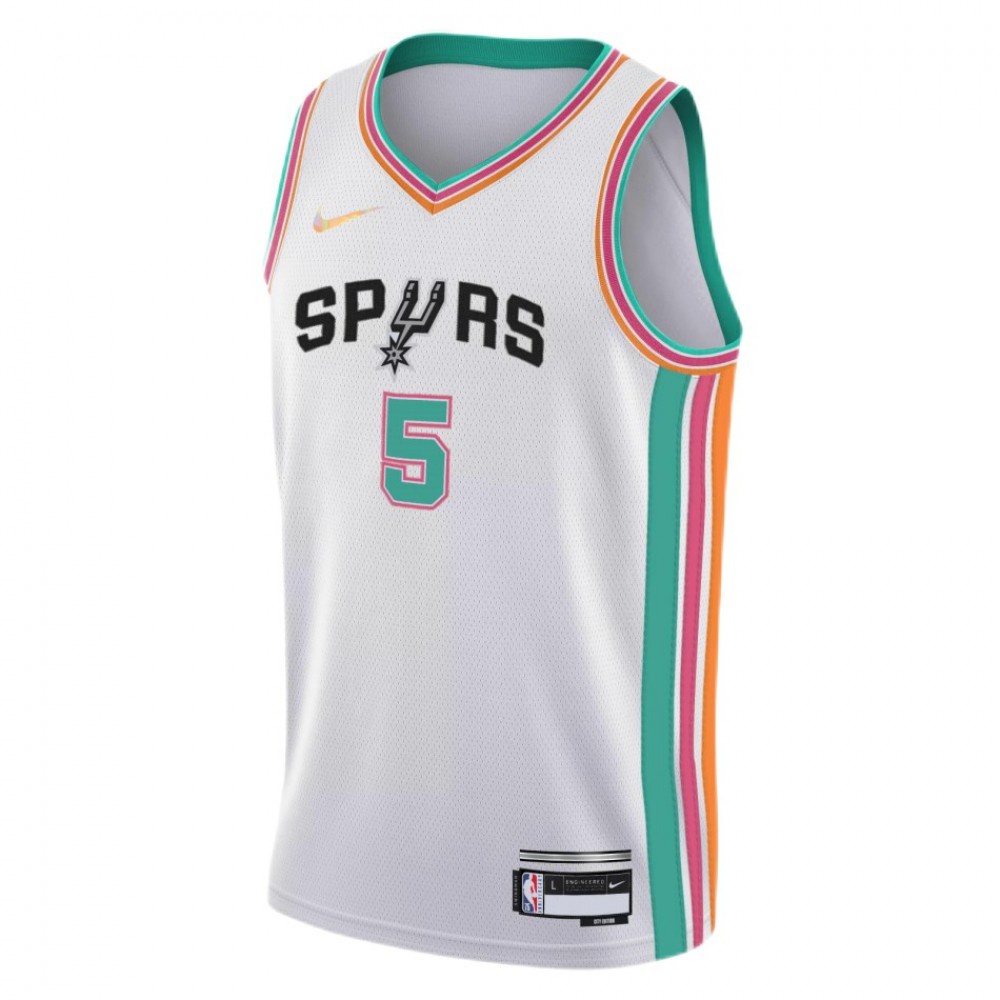 Dejounte Murray San Antonio Spurs Swingman Jersey White NBA Women Fan Wear