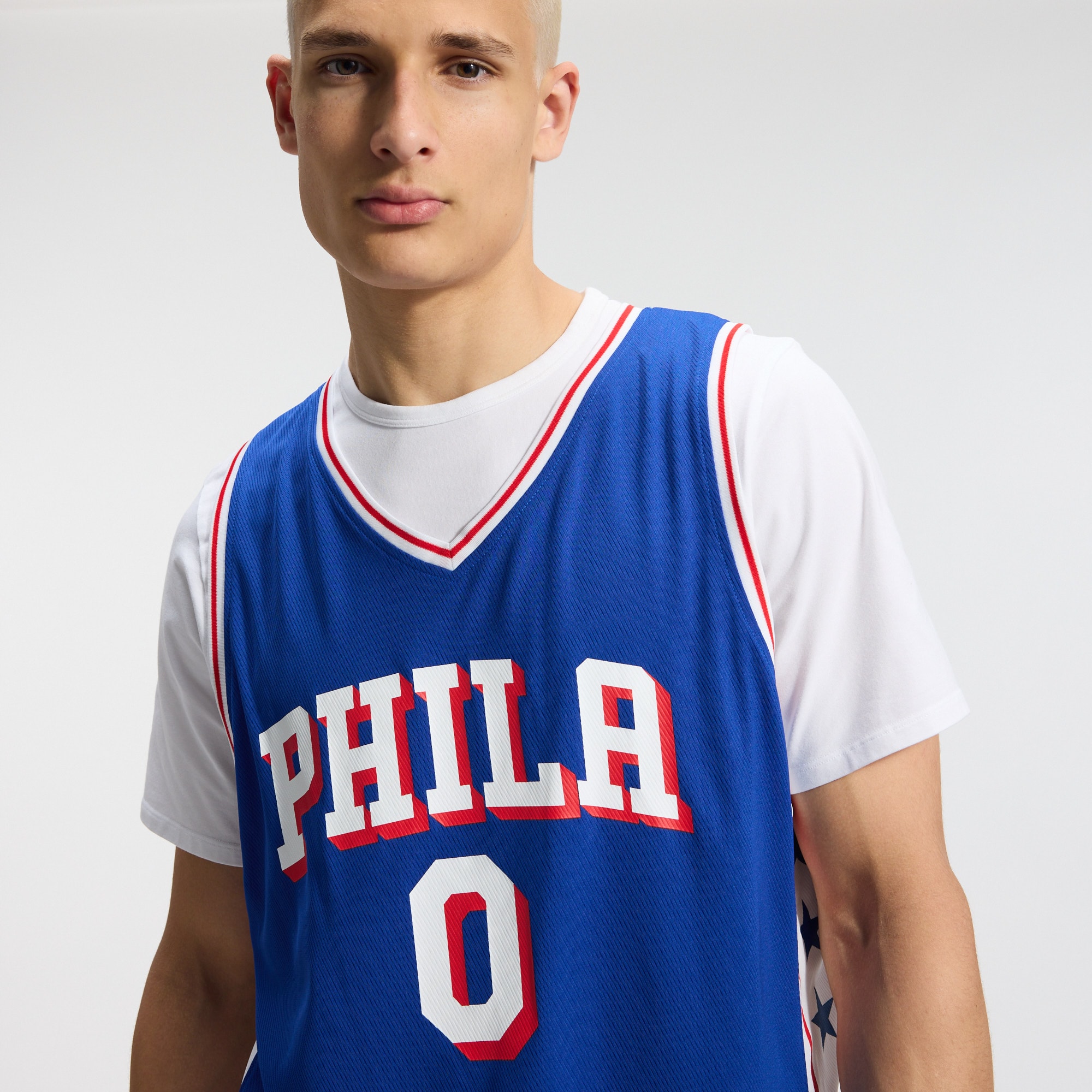 Tyrese Maxey Philadelphia 76ers Fast Break Jersey Royal NBA Youth Fan Wear