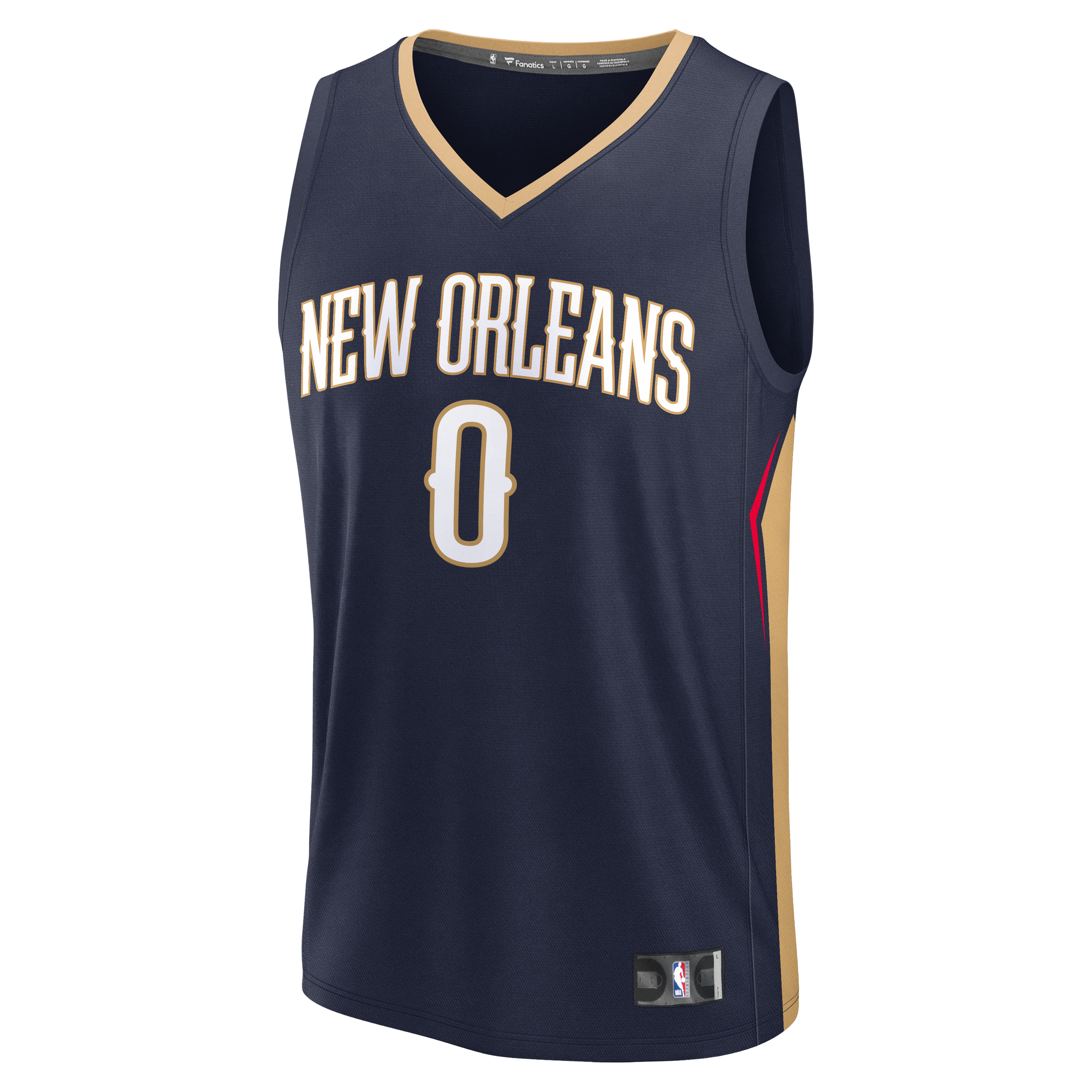 Jeremiah Fears New Orleans Pelicans Fast Break Jersey Navy NBA Men Fan Wear