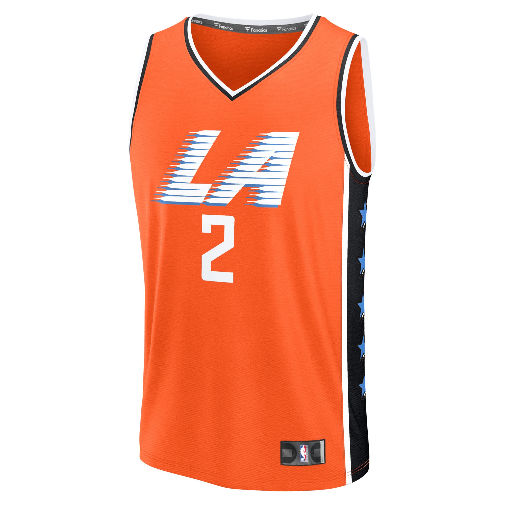 Kawhi Leonard Los Angeles Clippers City Edition Jersey No.2 Orange NBA Youth Fan Wear