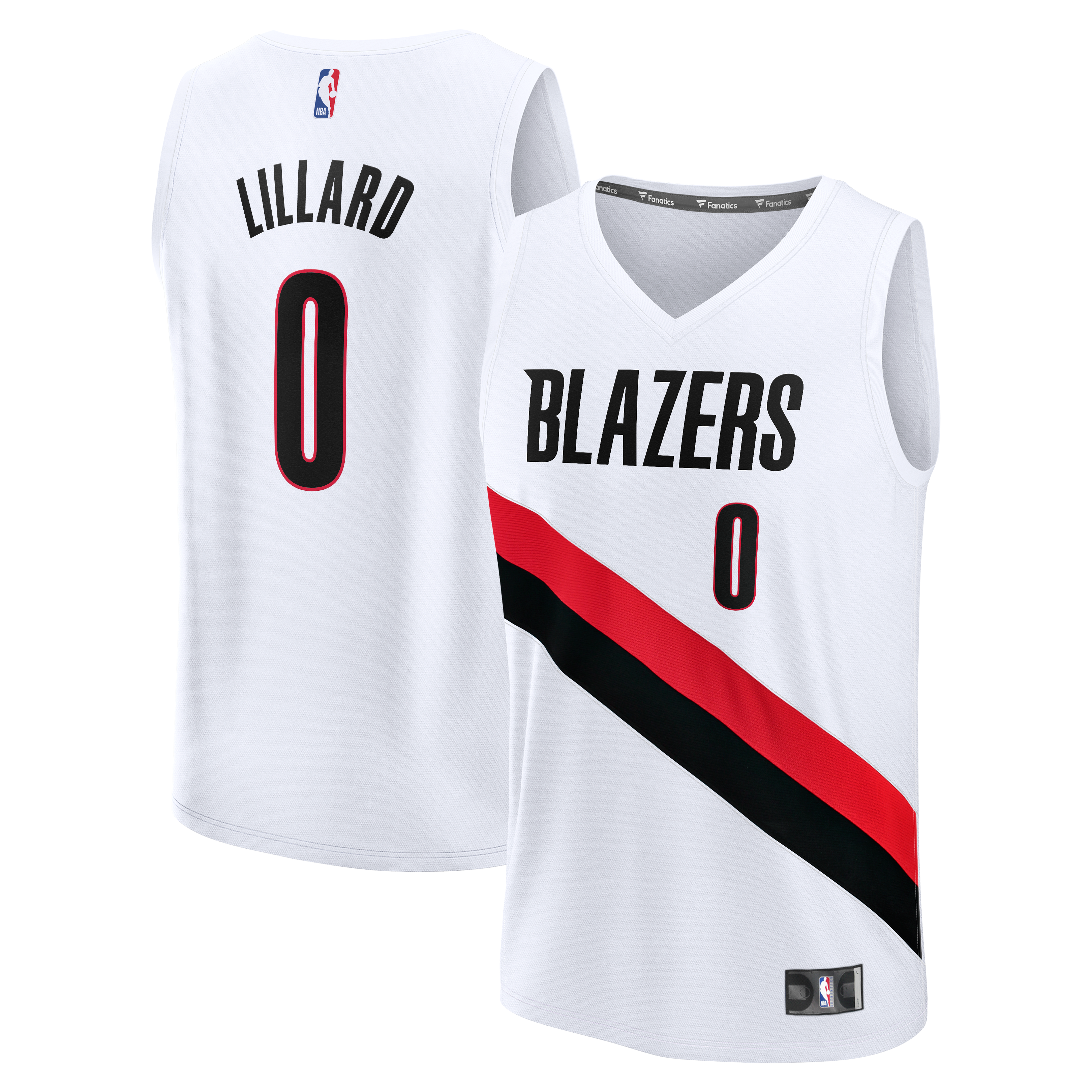 Damian Lillard Portland Trail Blazers Jersey White NBA Women Fan Wear