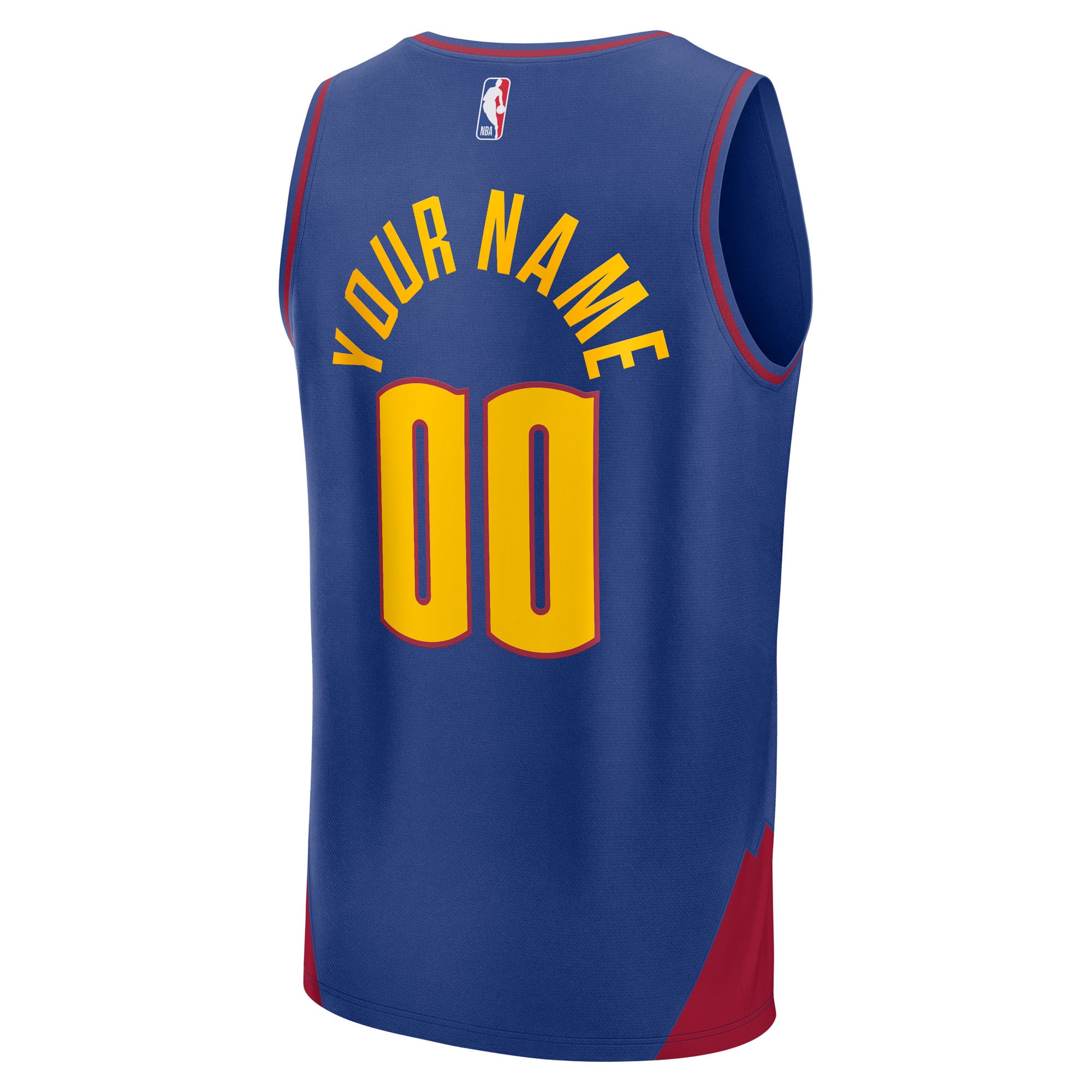 Denver Nuggets Statement Edition Jersey Blue NBA Men Fan Wear Custom Number