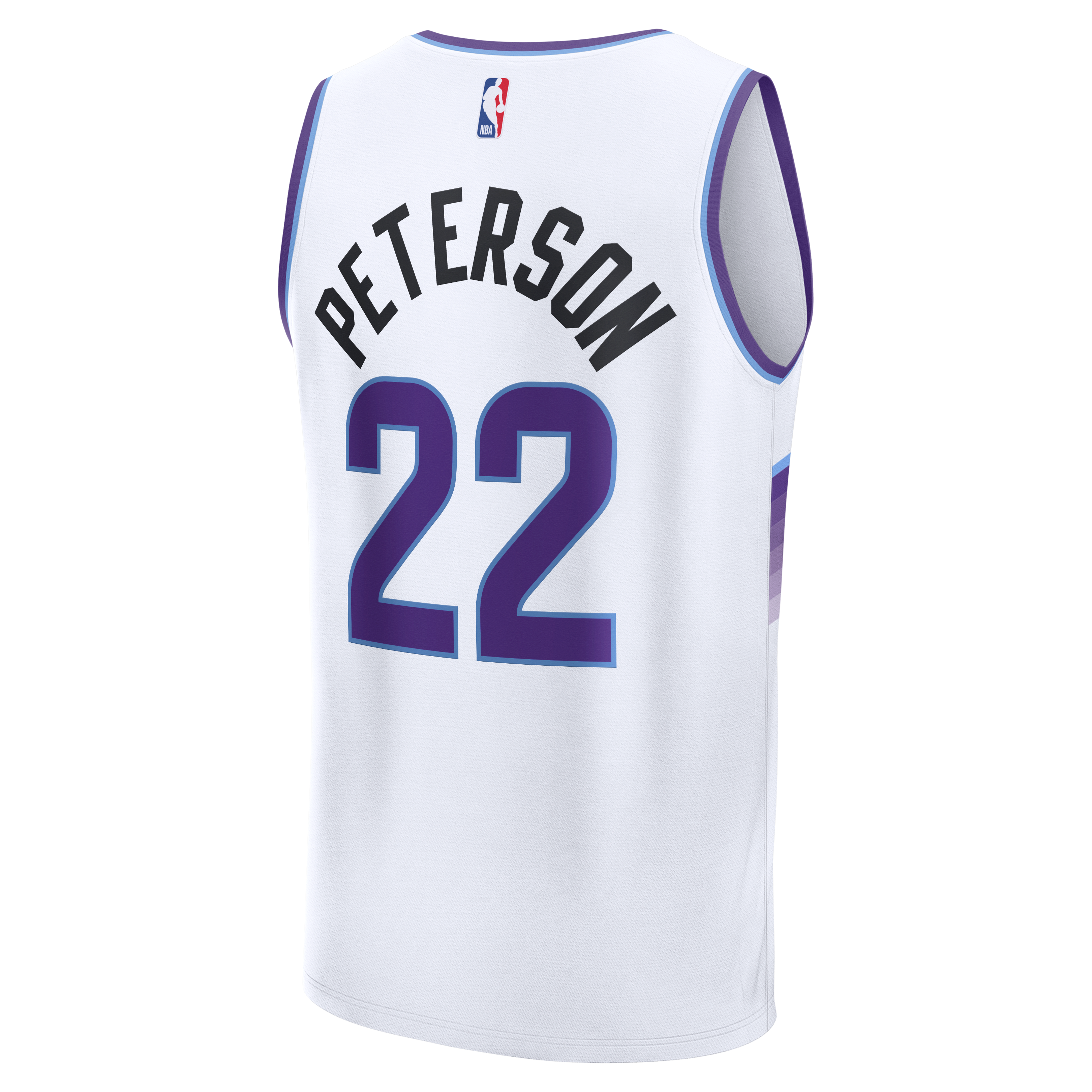 Darryn Peterson Utah Jazz Association Edition Jersey White NBA Youth Fan Wear Darryn Peterson