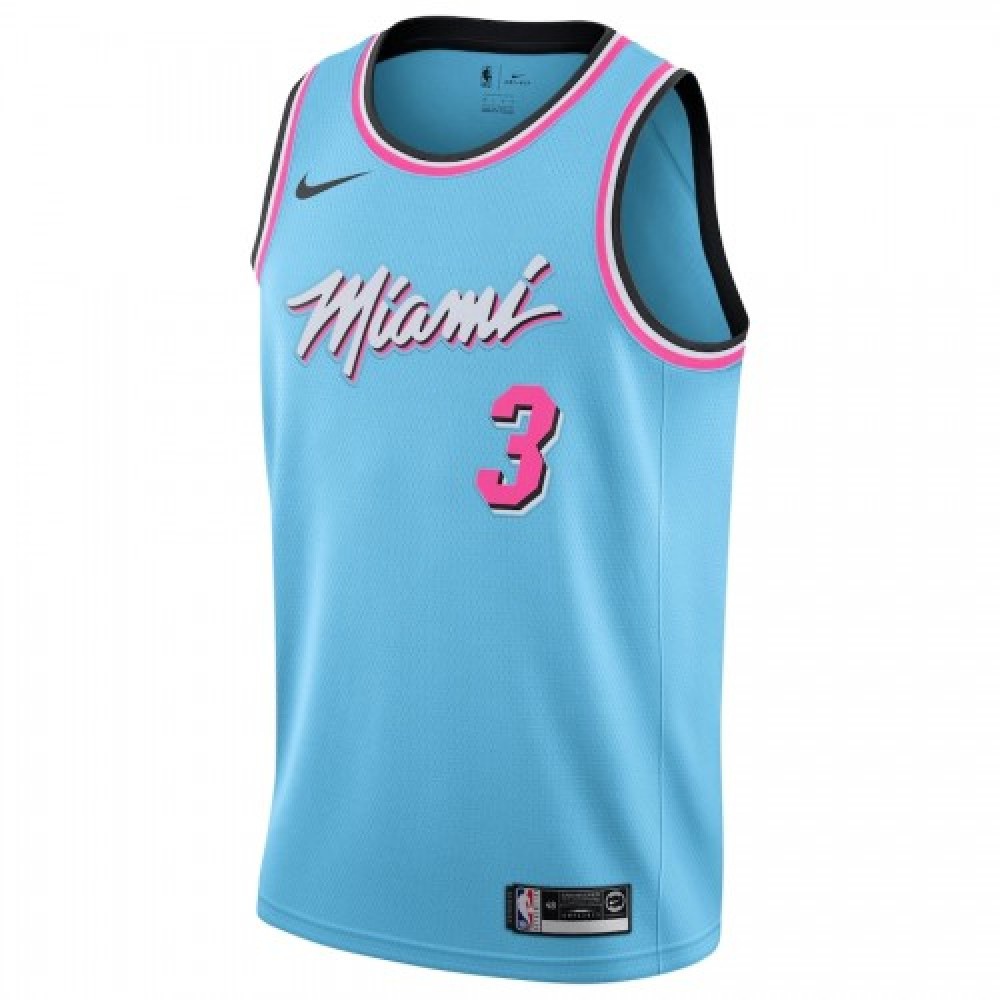 Dwyane Wade Miami Heat Swingman Jersey Blue NBA Women Fan Wear
