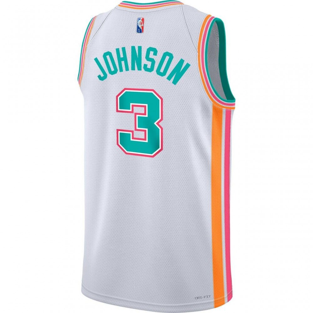 Keldon Johnson San Antonio Spurs Swingman Jersey White NBA Women Fan Wear Keldon Johnson