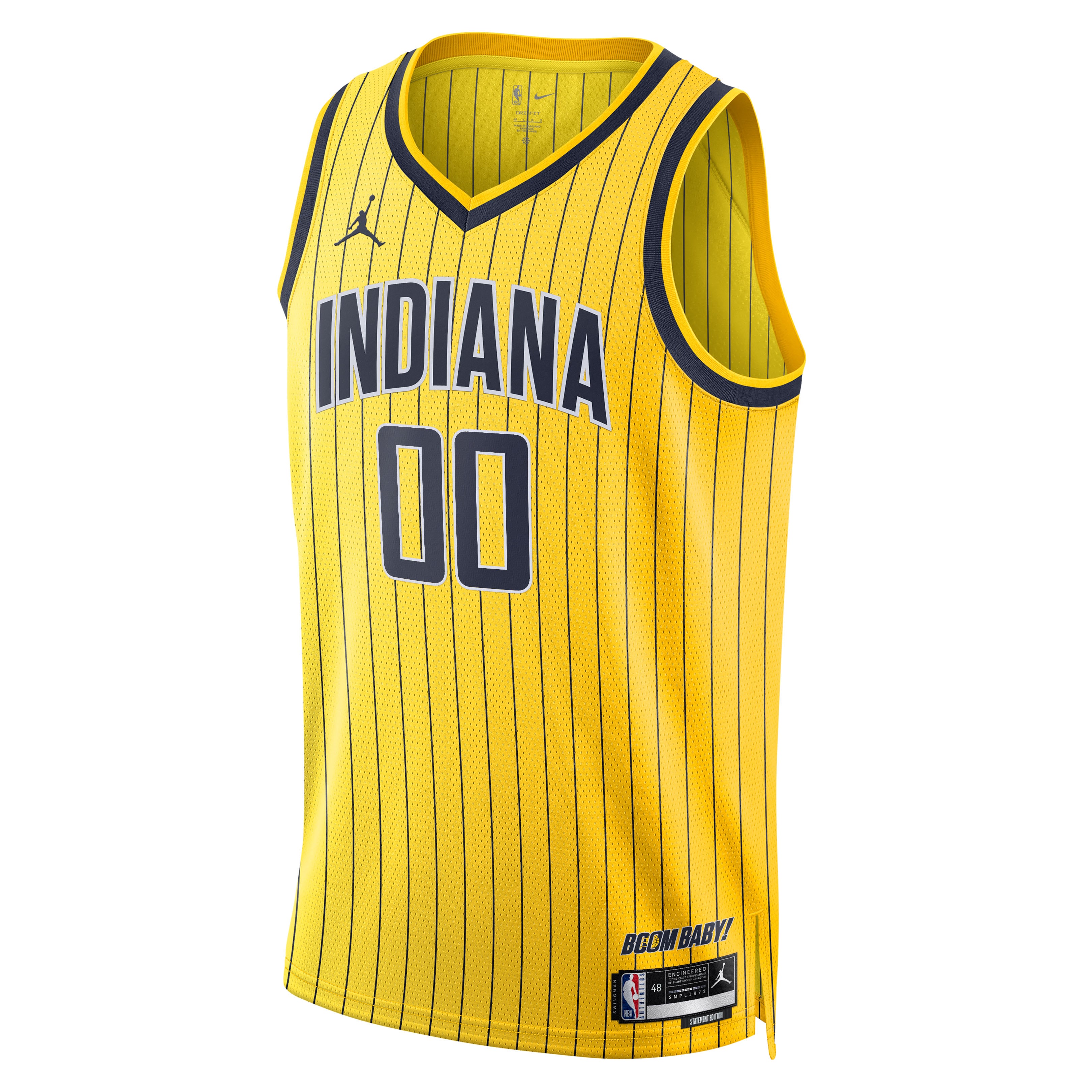 Indiana Pacers Statement Edition Jersey Gold NBA Men Fan Wear Custom Number