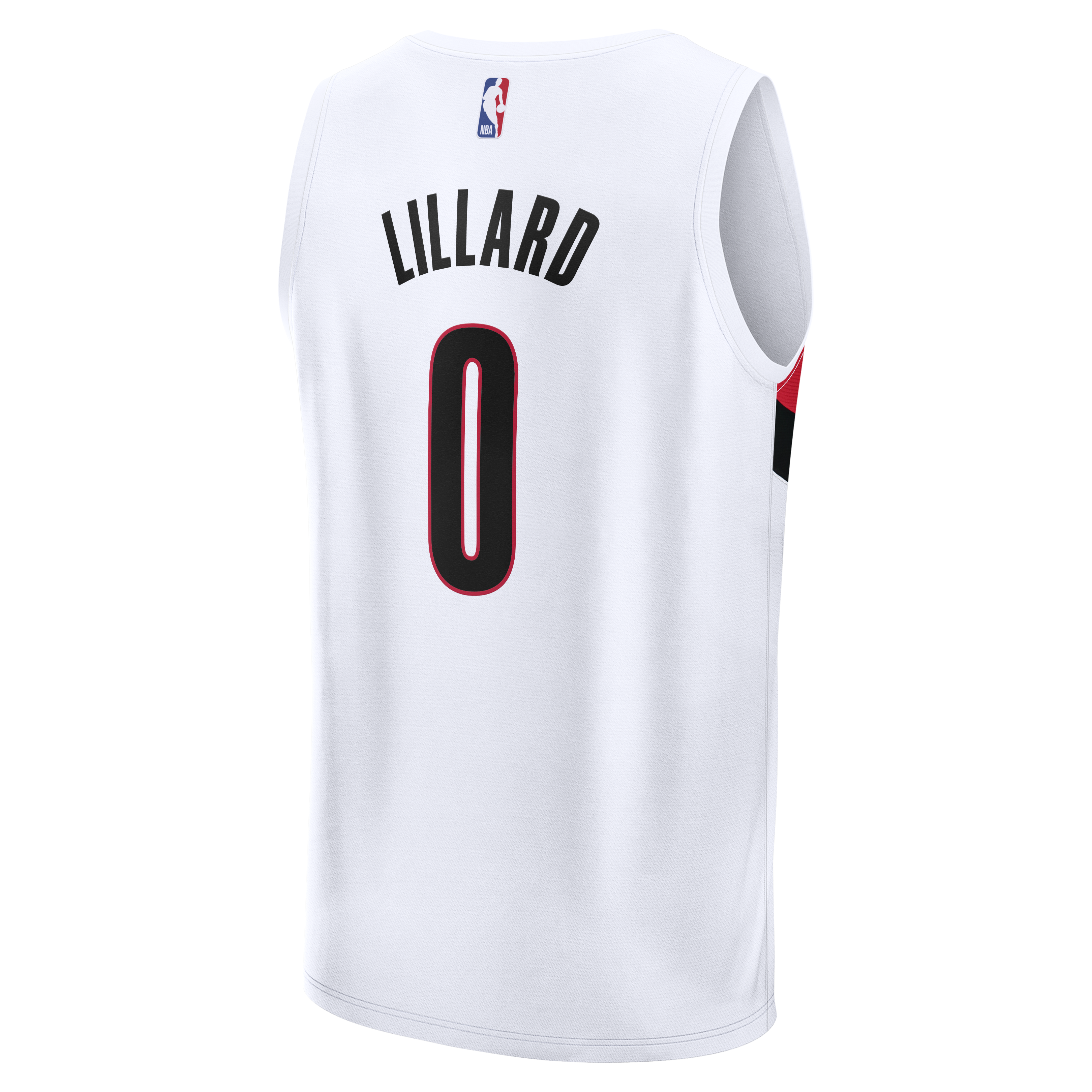 Damian Lillard Portland Trail Blazers Fast Break Jersey White NBA Men Fan Wear