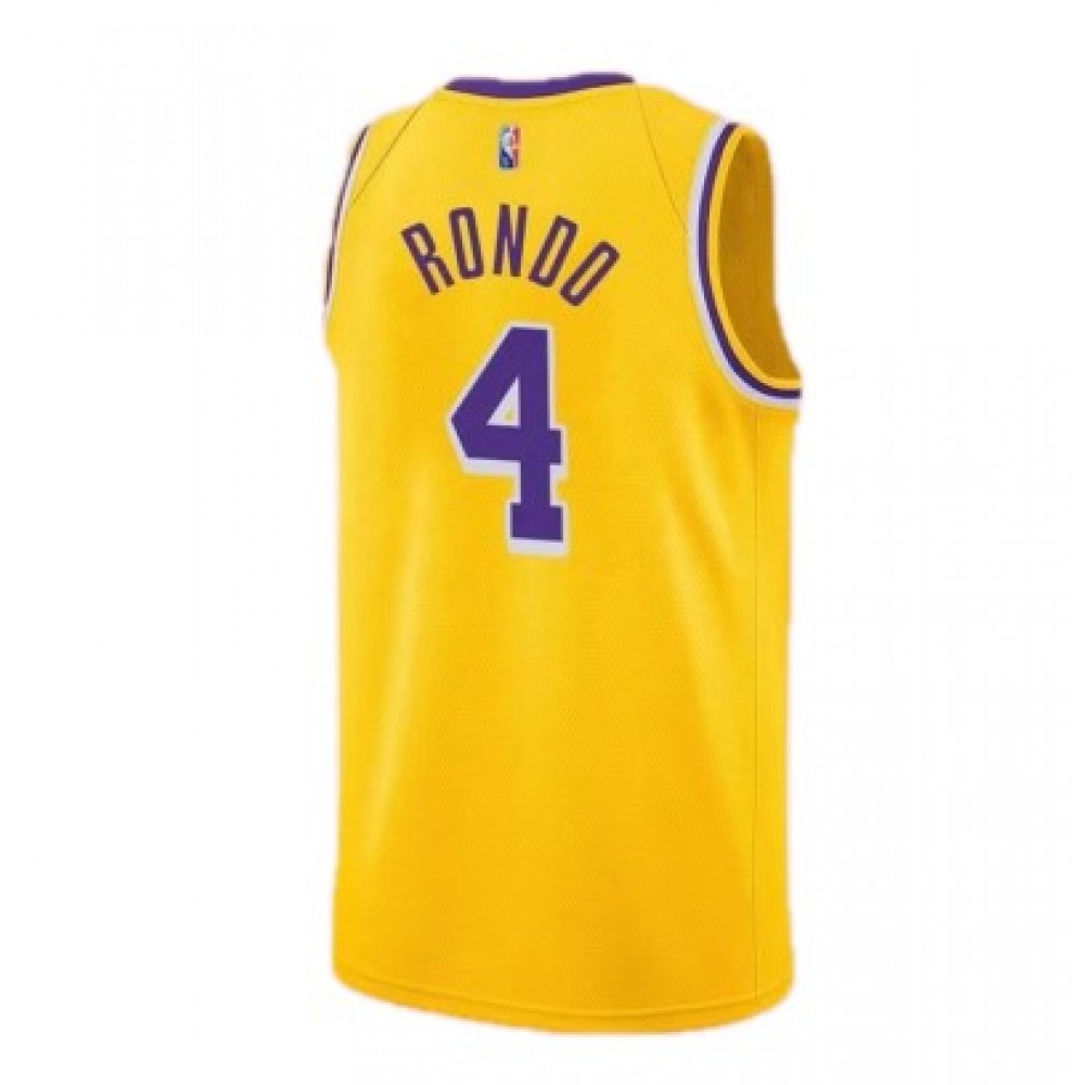 Rajon Rondo Los Angeles Lakers Swingman Jersey Gold NBA Men Fan Wear Rajon Rondo