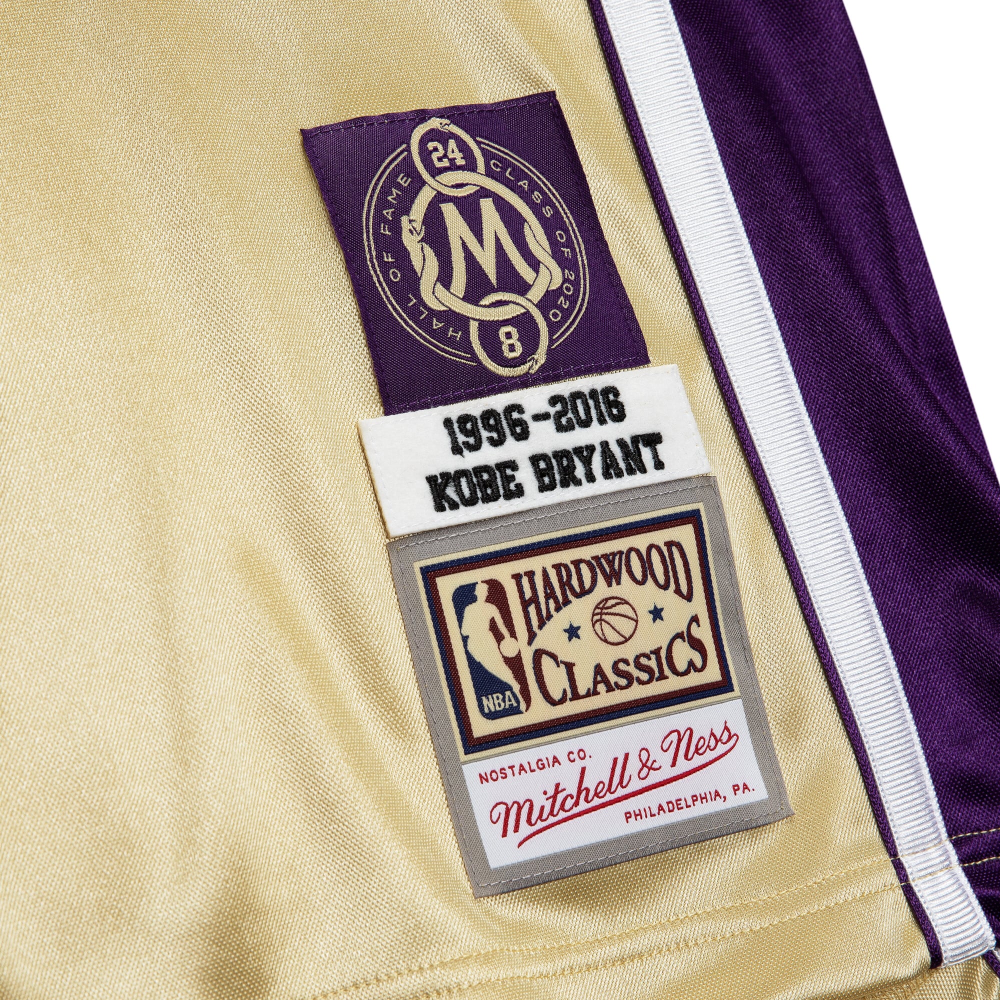 Kobe Bryant Los Angeles Lakers Jersey No.8 Gold NBA Youth Fan Wear