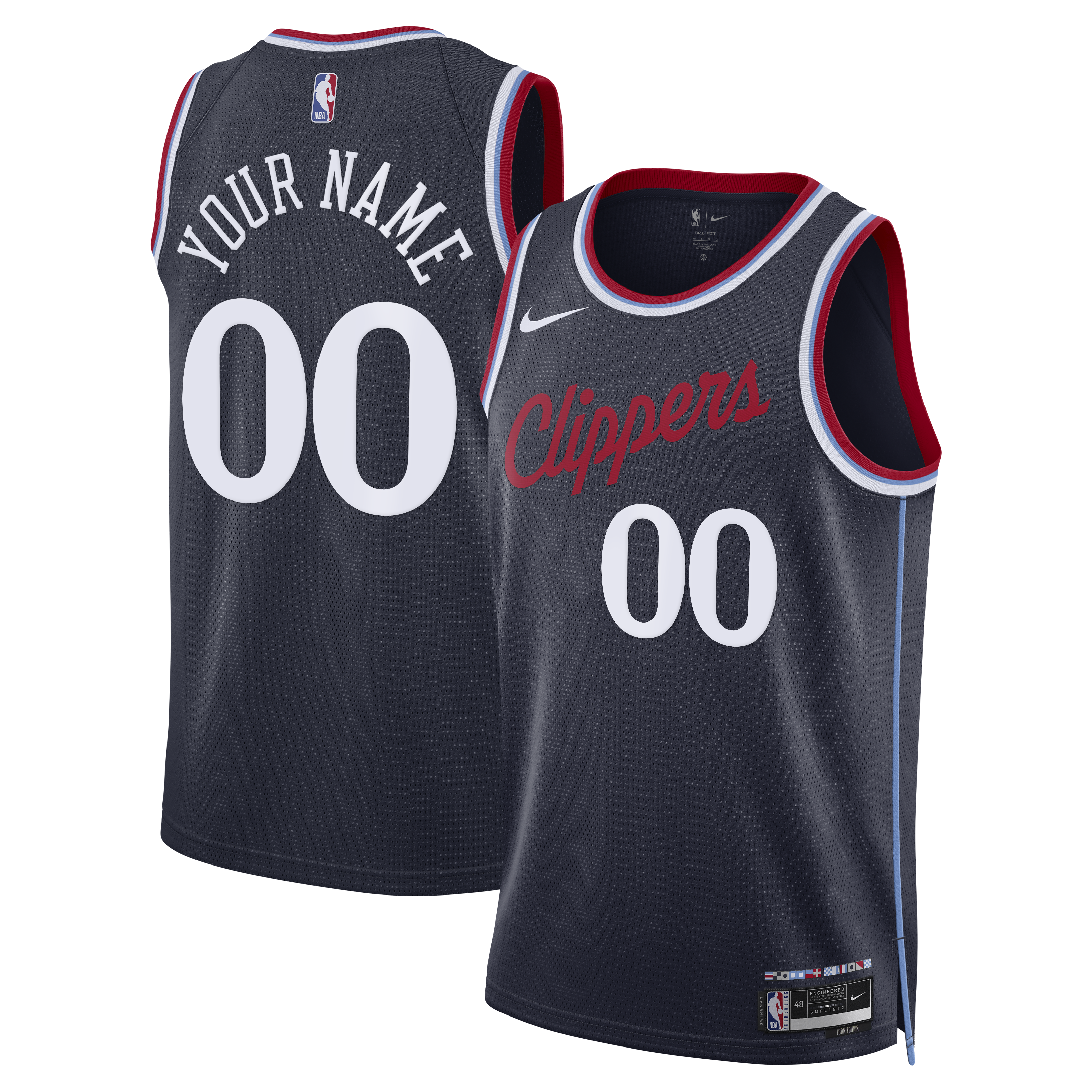 Los Angeles Clippers Swingman Jersey Navy NBA Women Fan Wear