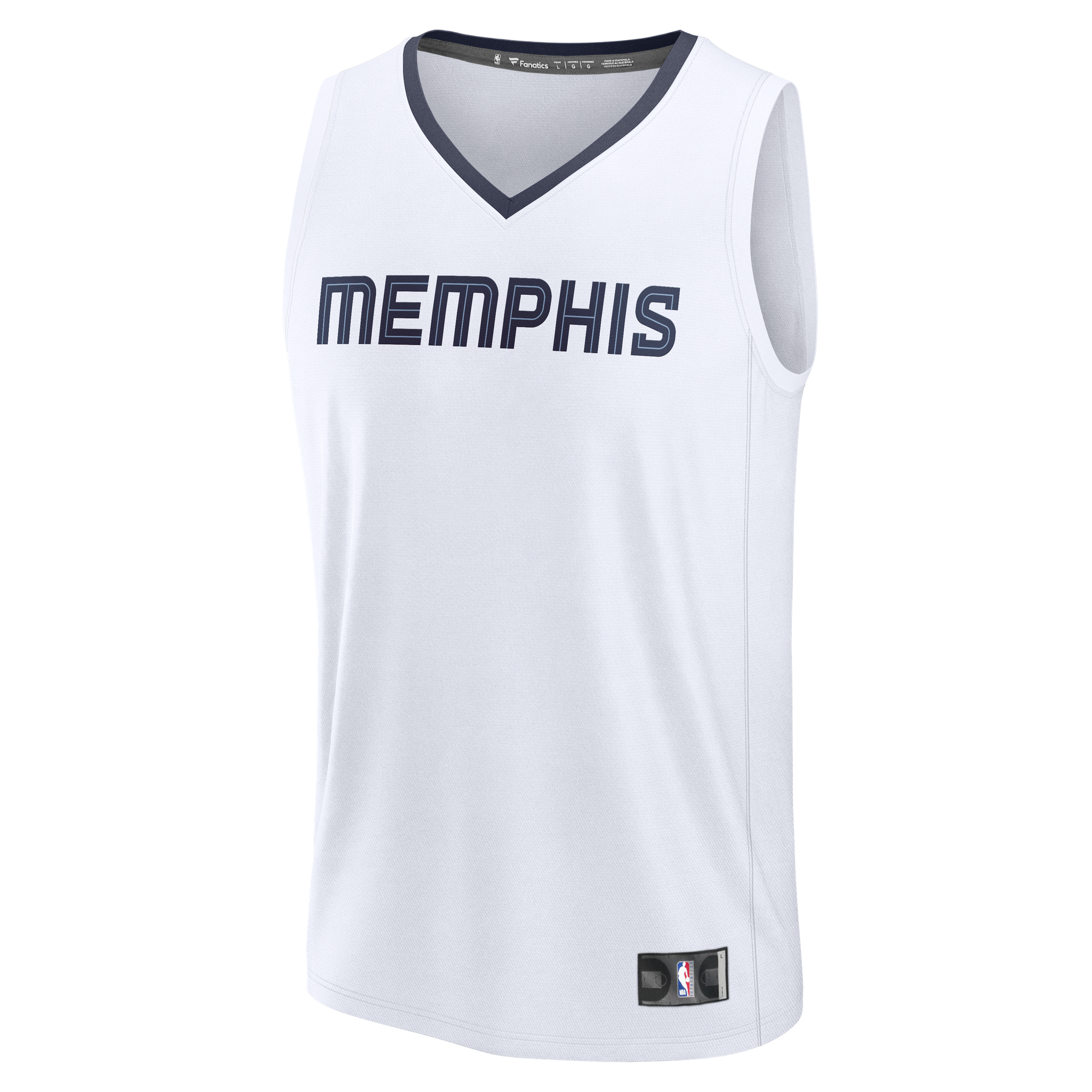 Memphis Grizzlies Fast Break Jersey White NBA Youth Fan Wear Custom Number