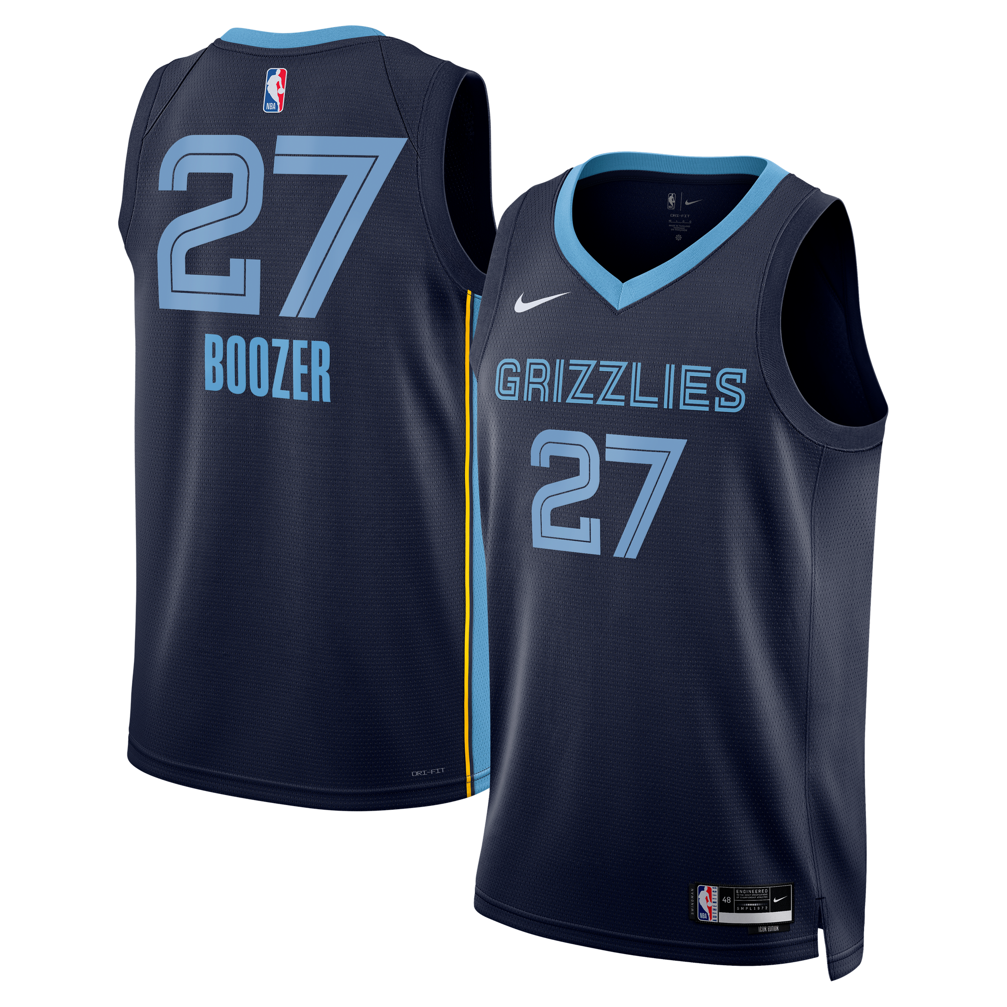Cameron Boozer Memphis Grizzlies Swingman Jersey Navy NBA Women Fan Wear