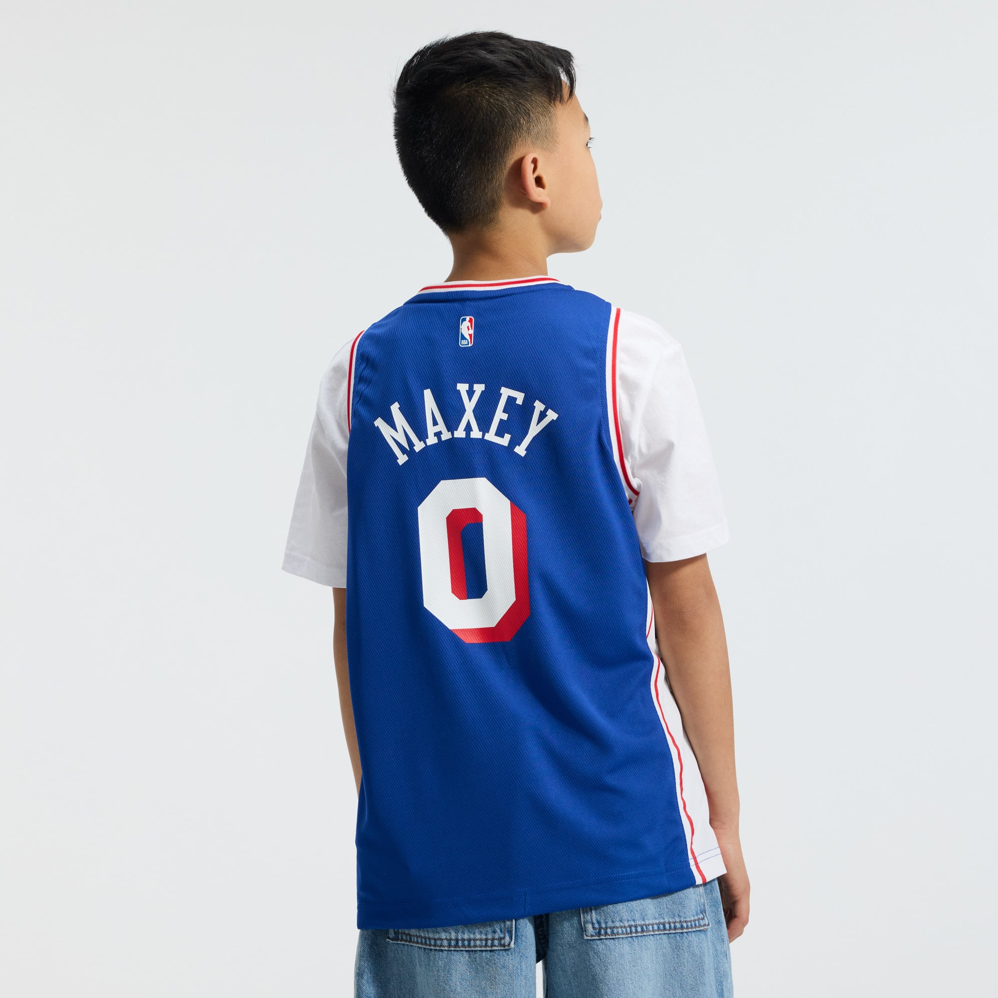Tyrese Maxey Philadelphia 76ers Player Jersey Royal NBA Youth Fan Wear
