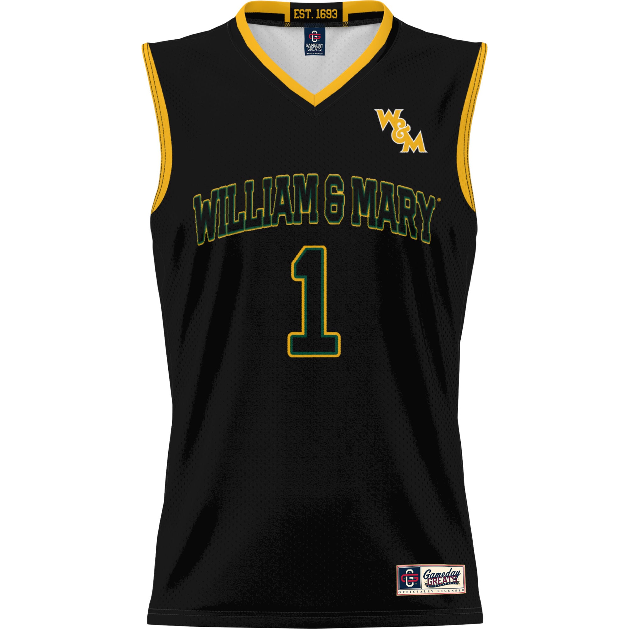 William Mary Tribe NBA Jersey Black NBA Men Fan Wear