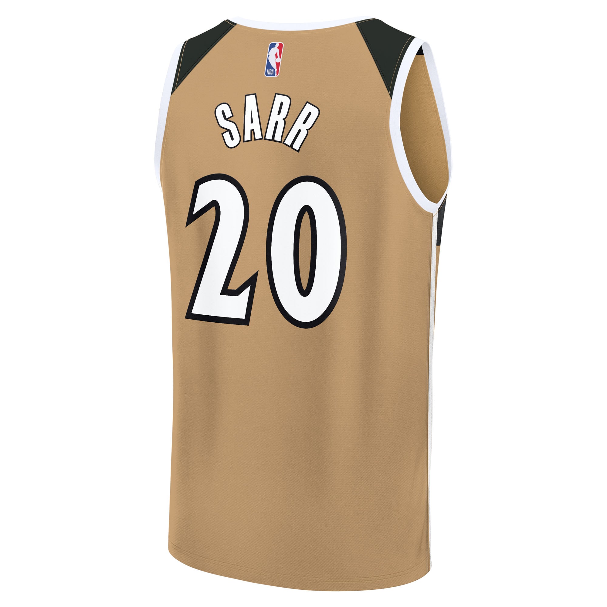Alex Sarr Washington Wizards City Edition Jersey Gold NBA Youth Fan Wear