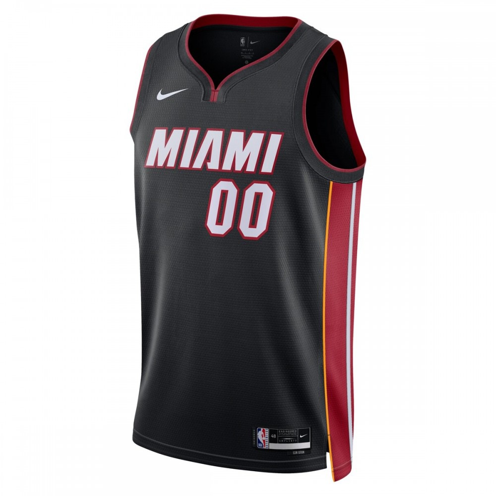 Miami Heat Swingman Jersey Black NBA Men Fan Wear Custom Number