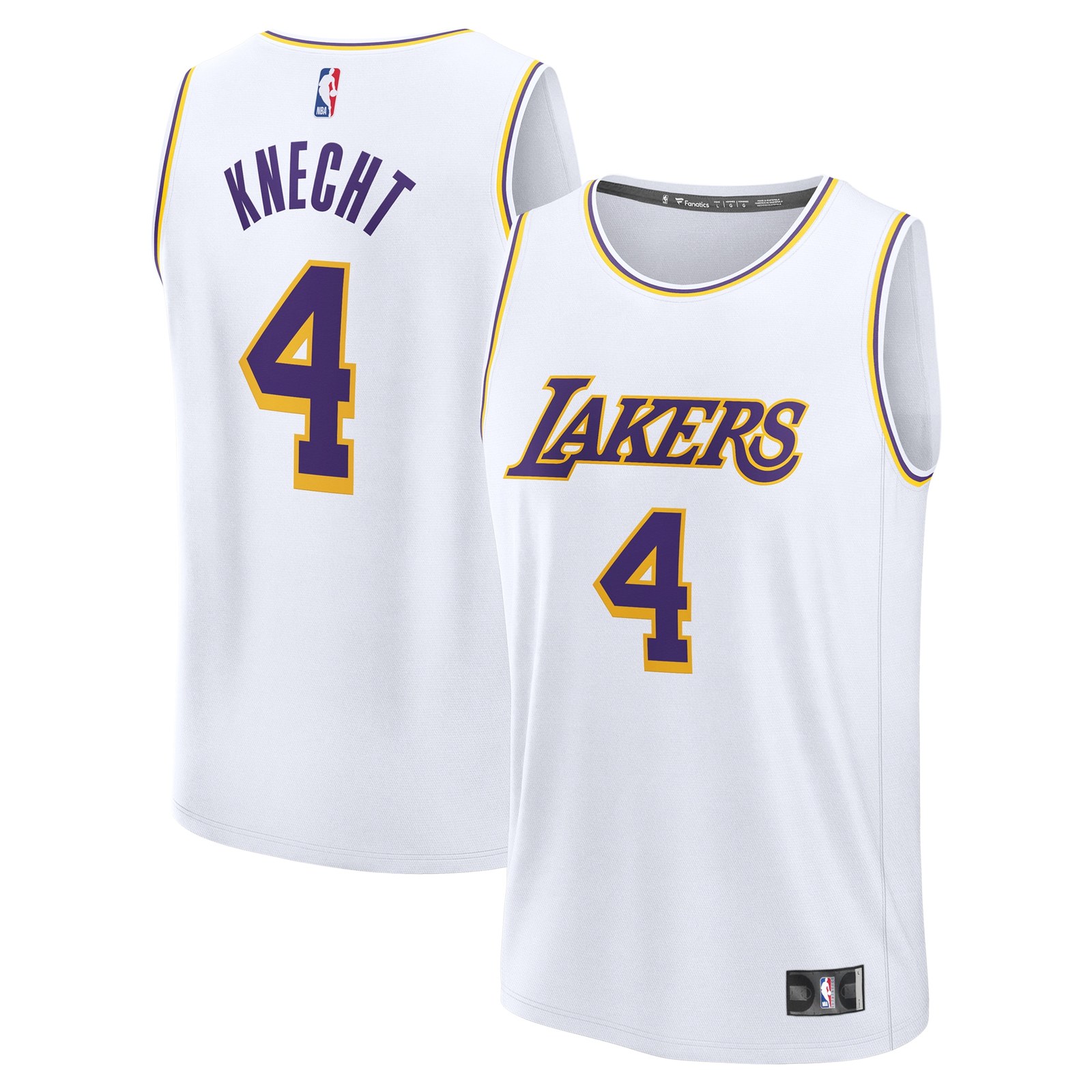 Dalton Knecht Los Angeles Lakers Association Edition Jersey White NBA Women Fan Wear