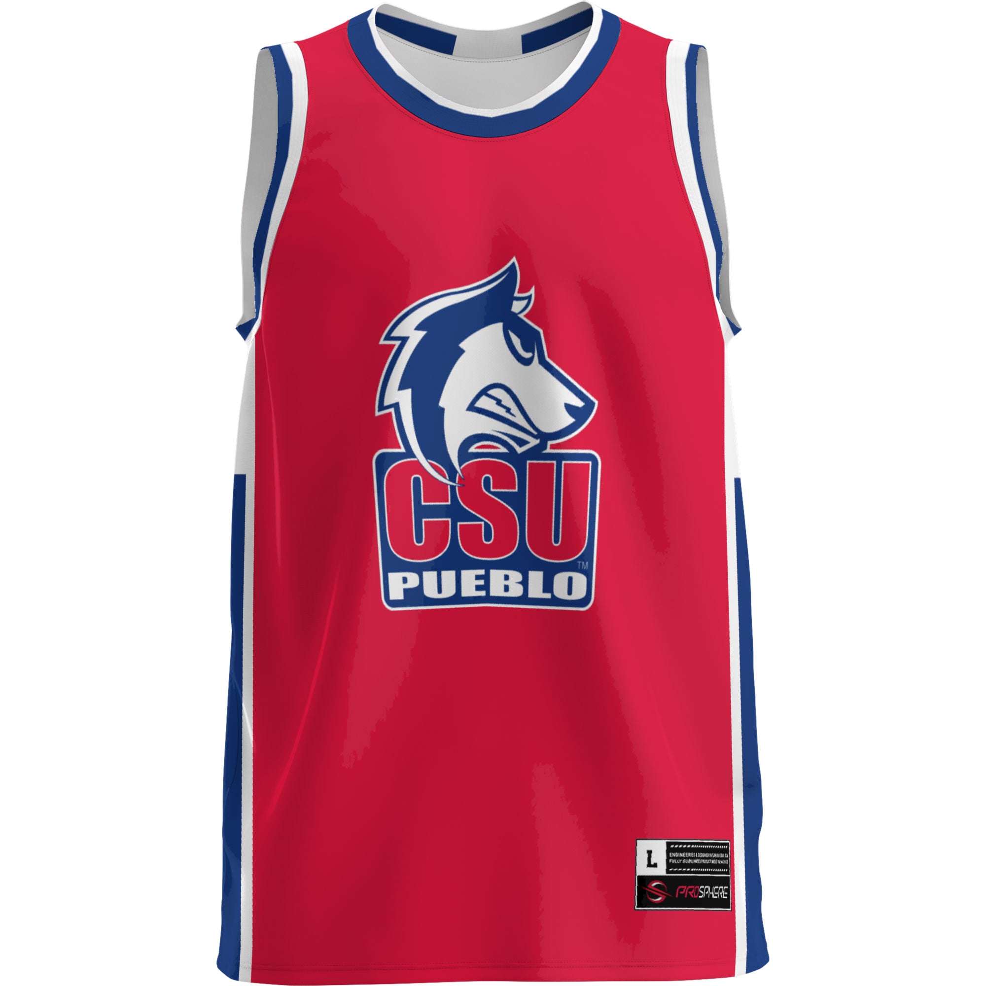 Colorado Pueblo Thunderwolves NBA Jersey Blue NBA Men Fan Wear Colorado Pueblo Thunderwolves