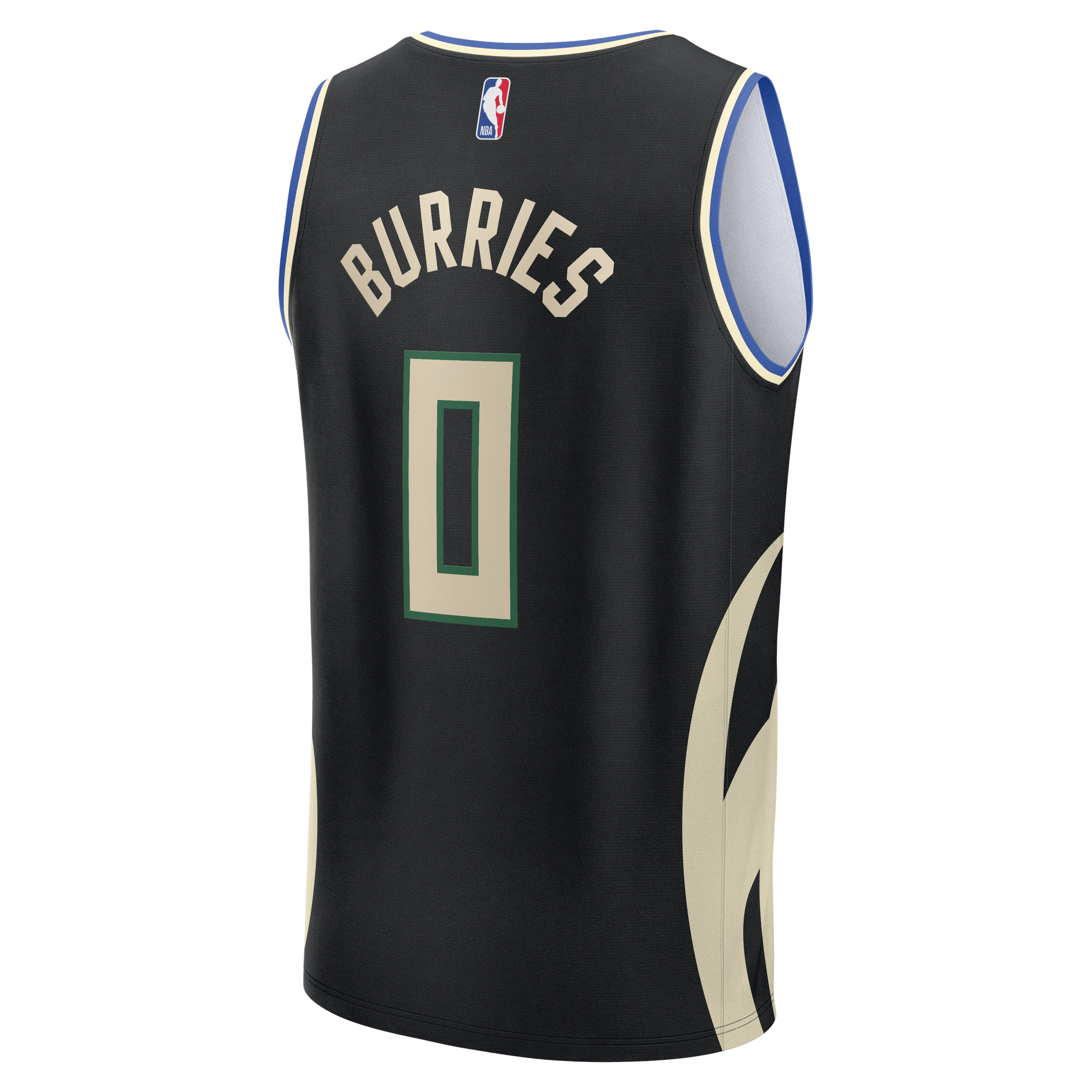 Brayden Burries Milwaukee Bucks Fast Break Jersey Black NBA Women Fan Wear