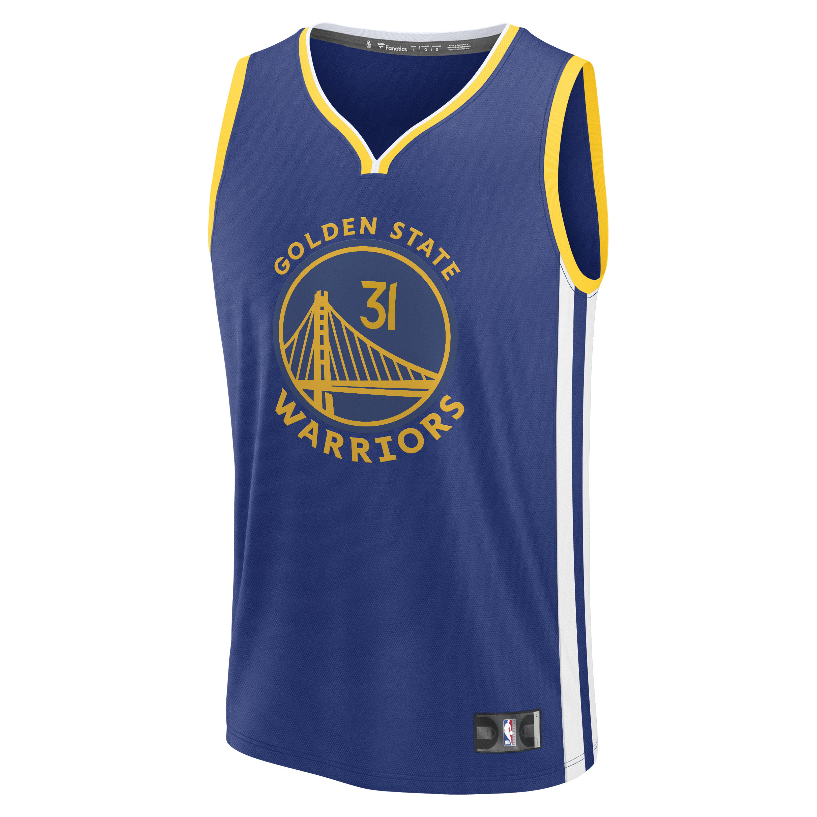 Seth Curry Golden State Warriors Fast Break Jersey Blue NBA Youth Fan Wear