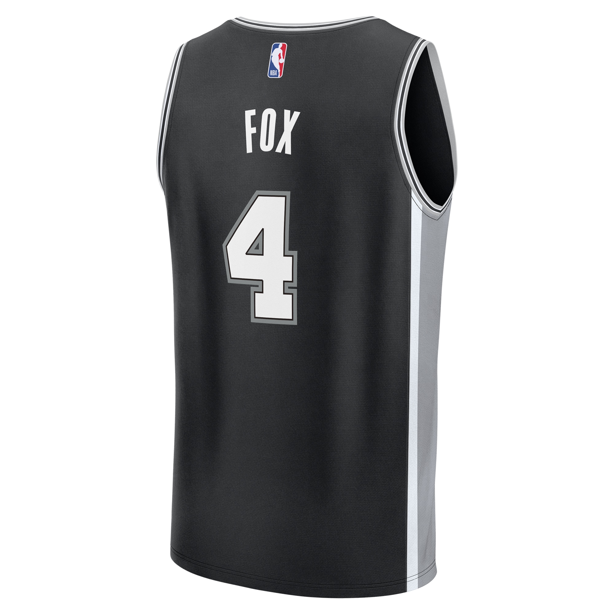 De'Aaron Fox San Antonio Spurs Player Jersey Black NBA Men Fan Wear De'Aaron Fox