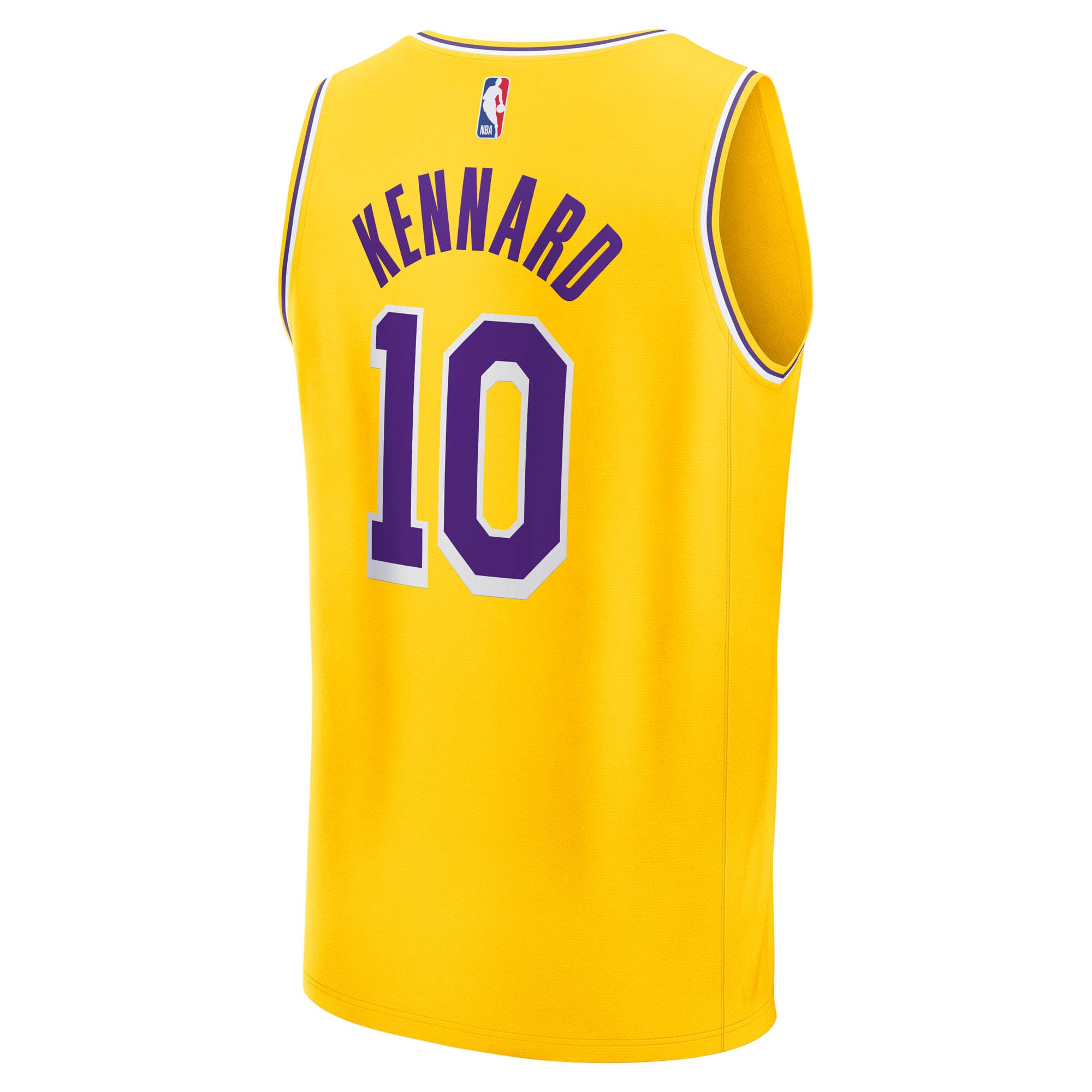Luke Kennard Los Angeles Lakers Fast Break Jersey Gold NBA Women Fan Wear
