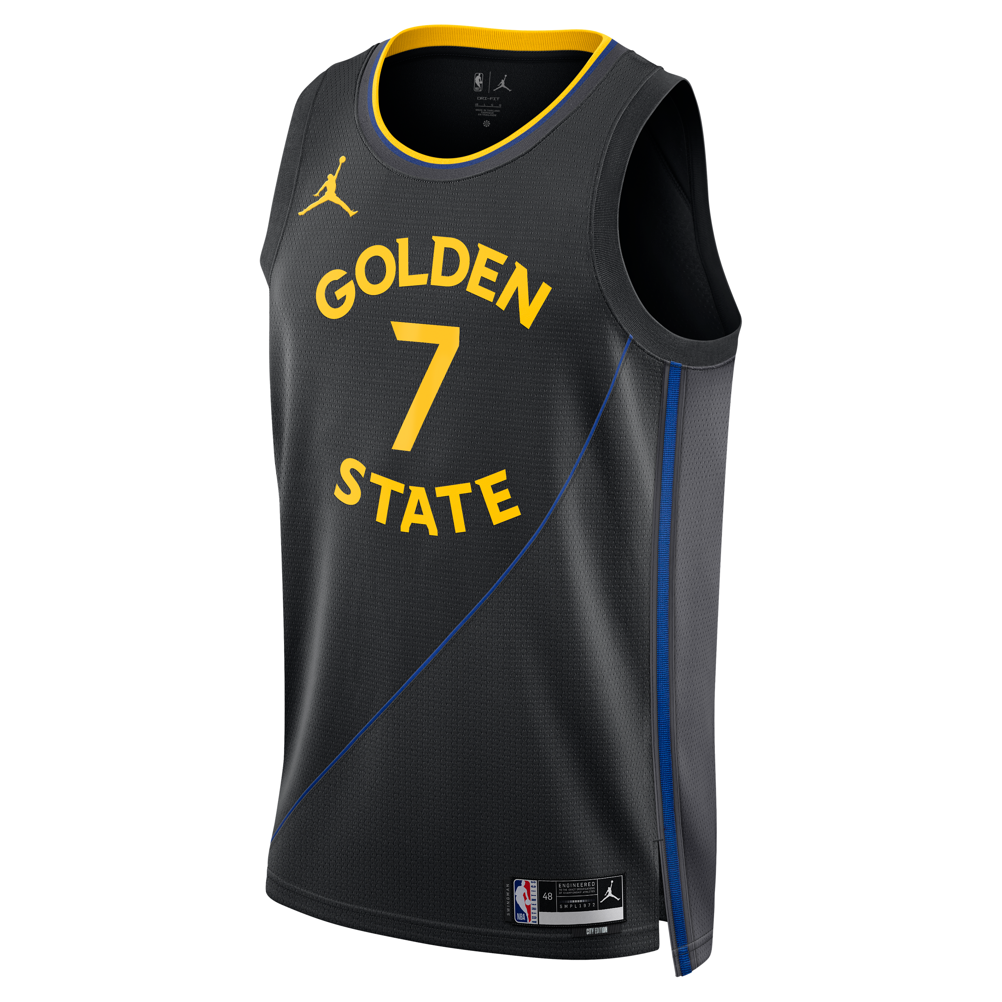 Kristaps Porzi Golden State Warriors Jersey Black NBA Youth Fan Wear