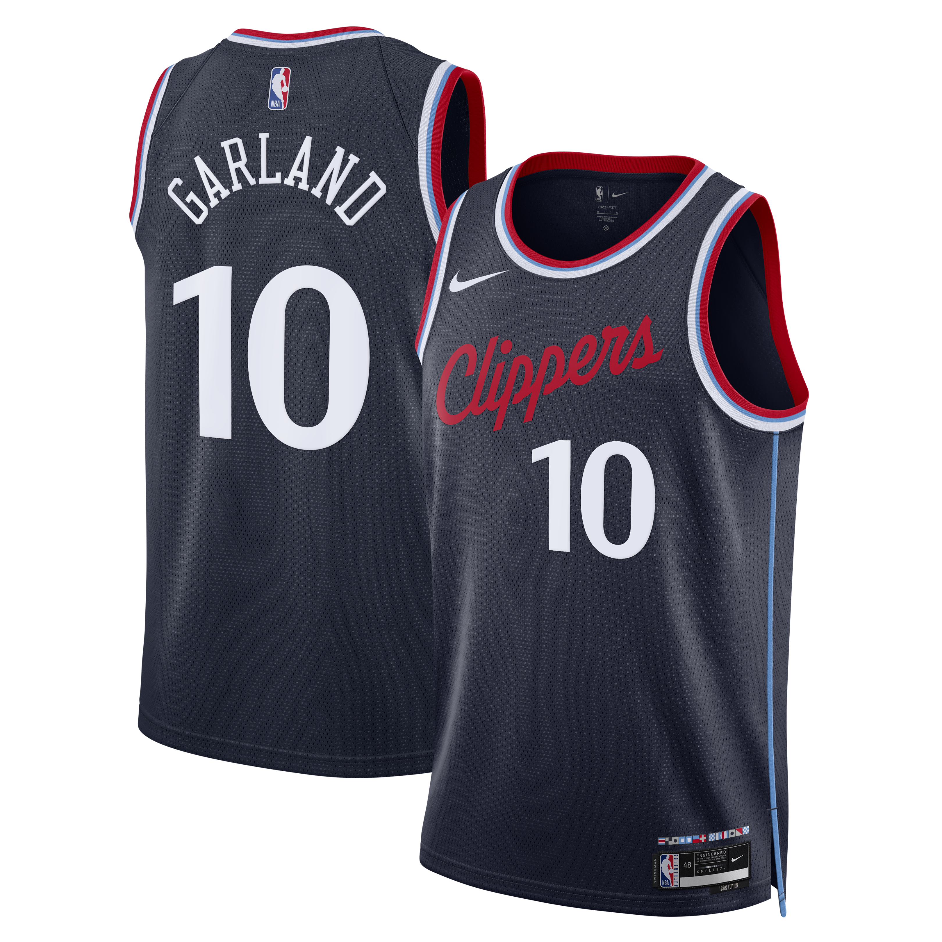 Darius Garland Los Angeles Clippers Icon Edition Jersey Navy NBA Men Fan Wear