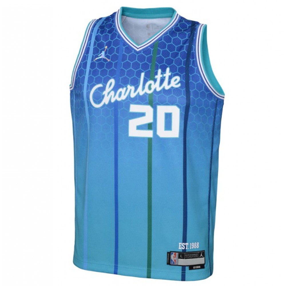 Gordon Hayward Charlotte Hornets Swingman Jersey Blue NBA Women Fan Wear