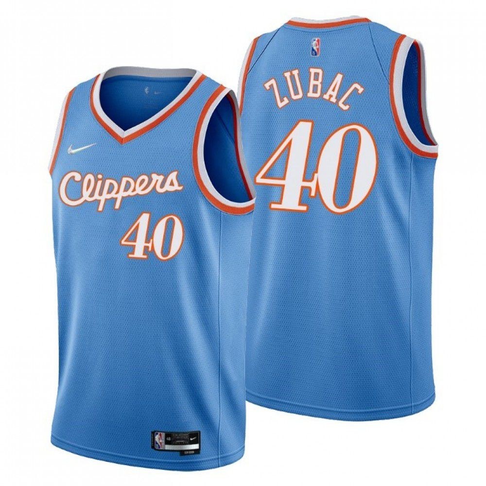 Ivica Zubac Los Angeles Clippers Swingman Jersey Blue NBA Men Fan Wear Ivica Zubac