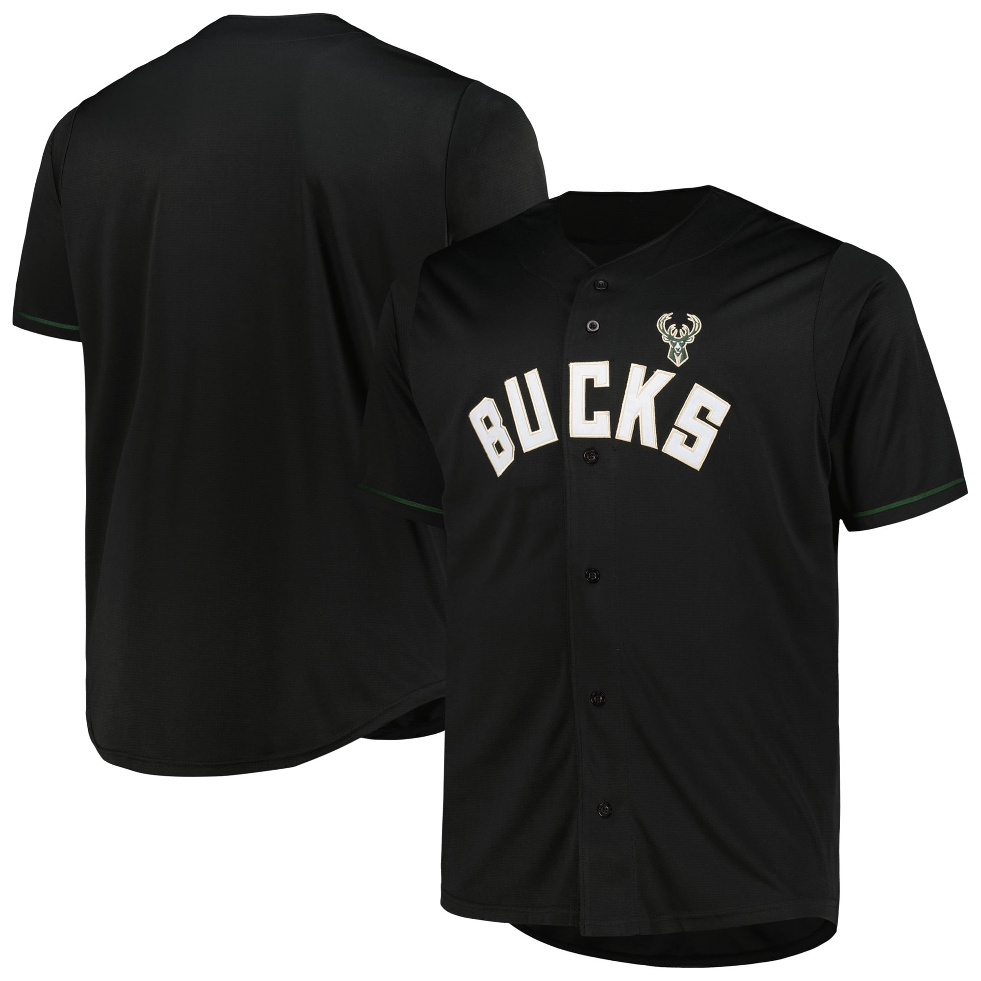 Profile Black Big Milwaukee Bucks Jersey Black NBA Youth Fan Wear