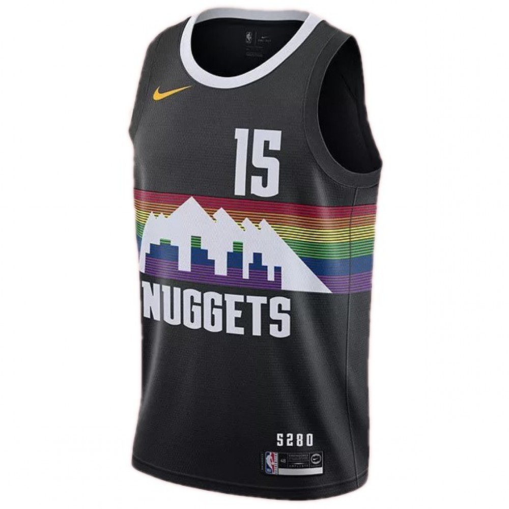 Nikola Jokic Denver Nuggets Jersey Black NBA Men Fan Wear