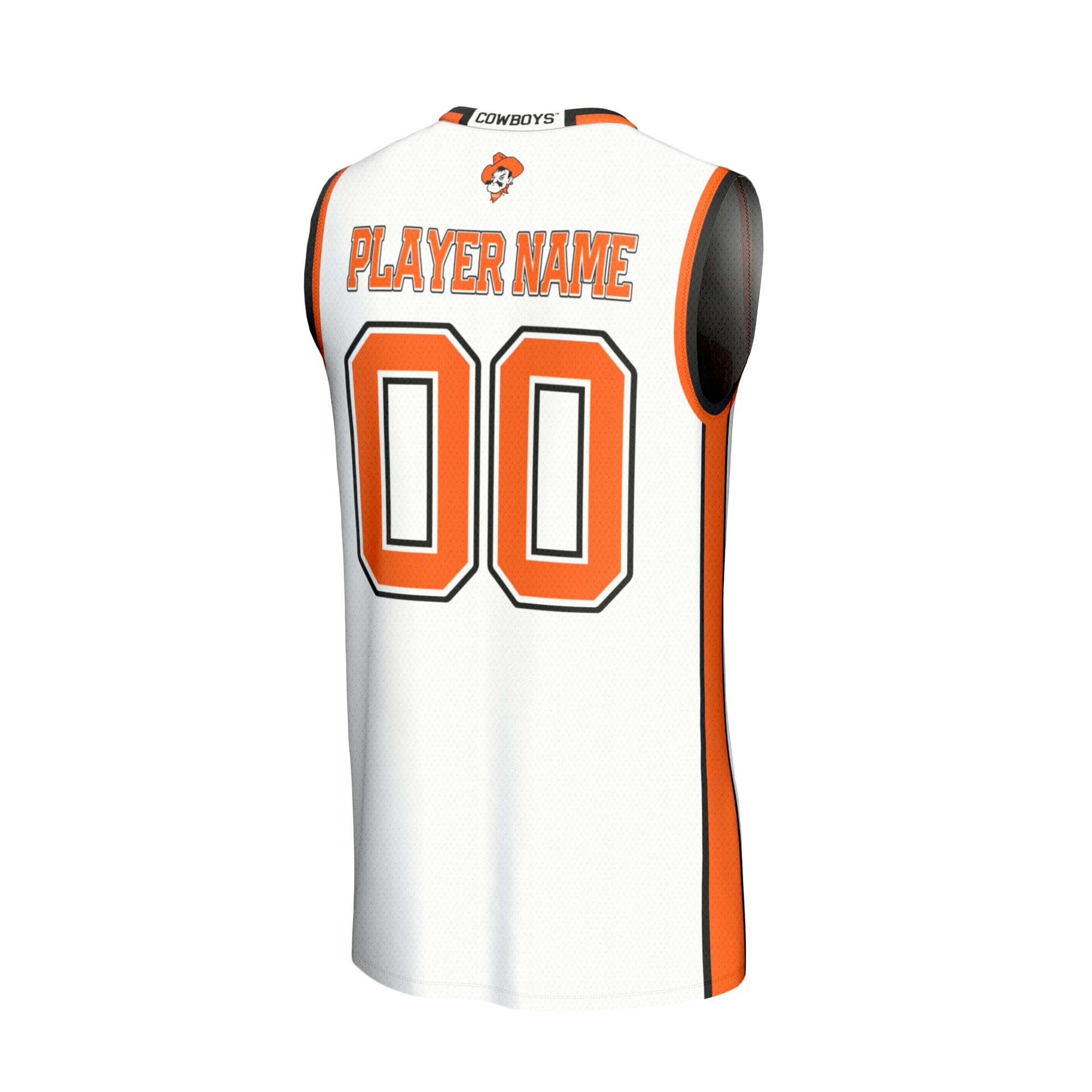 Oklahoma Cowboys Collegiate NBA Jersey White NBA Women Fan Wear Oklahoma Cowboys Collegiate