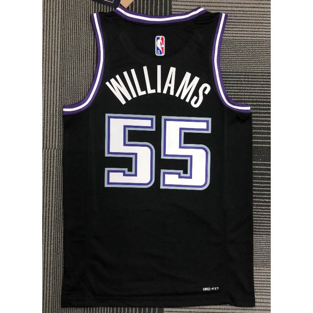 Jason Williams Sacramento Kings Swingman Jersey Black NBA Men Fan Wear Jason Williams