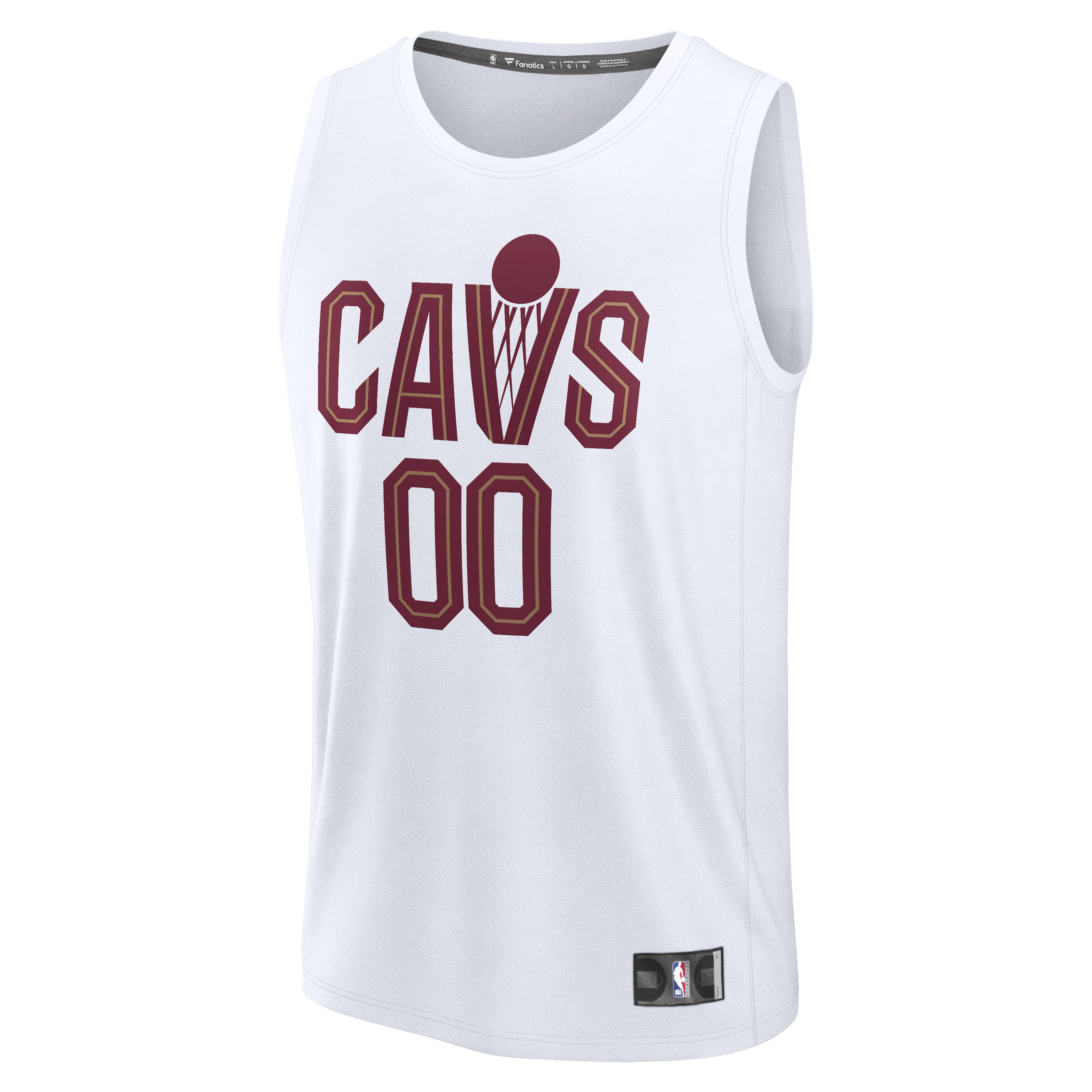 Cleveland Cavaliers Association Edition Jersey White NBA Women Fan Wear Custom Number