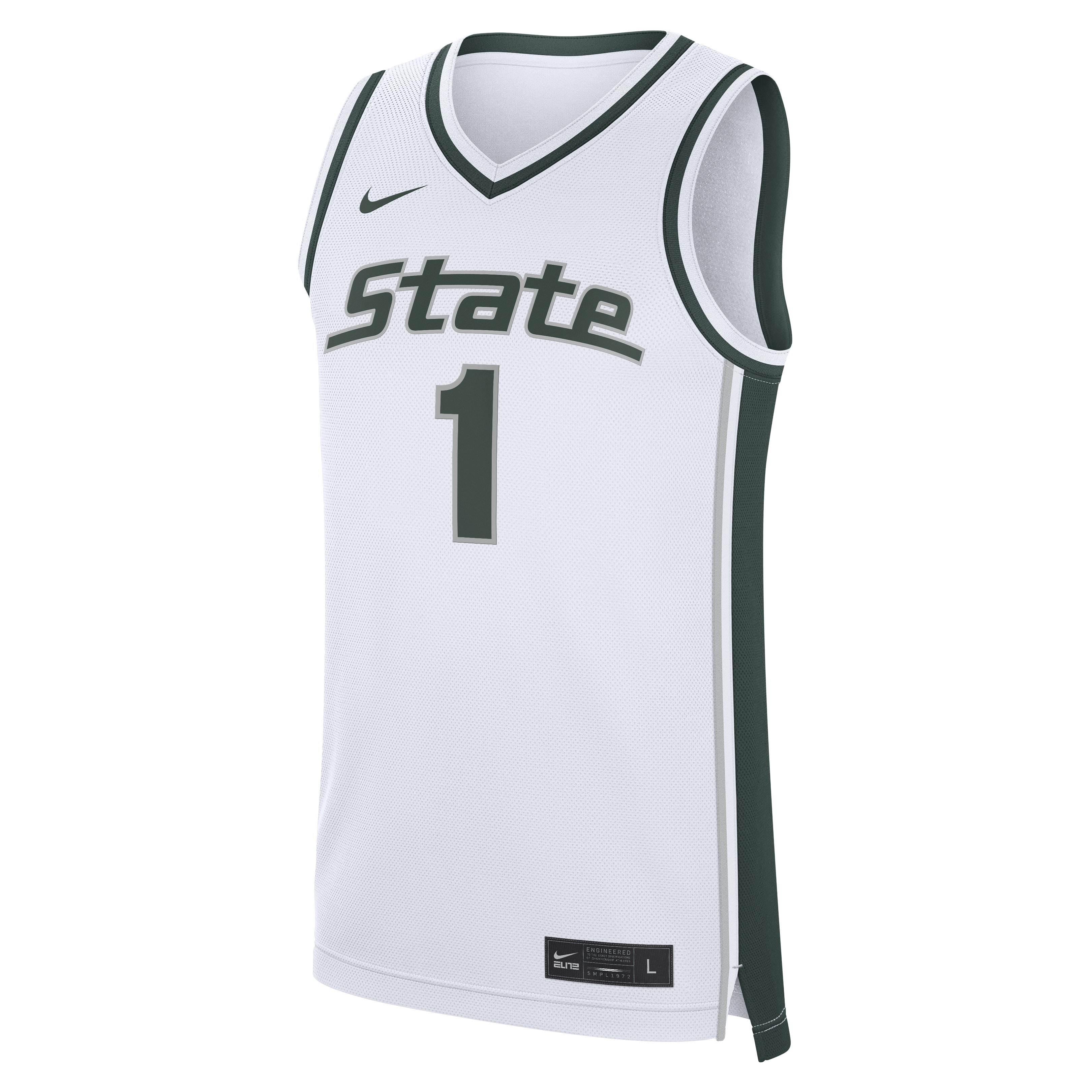 Michigan Spartans NBA Jersey No.1 White NBA Youth Fan Wear Michigan Spartans