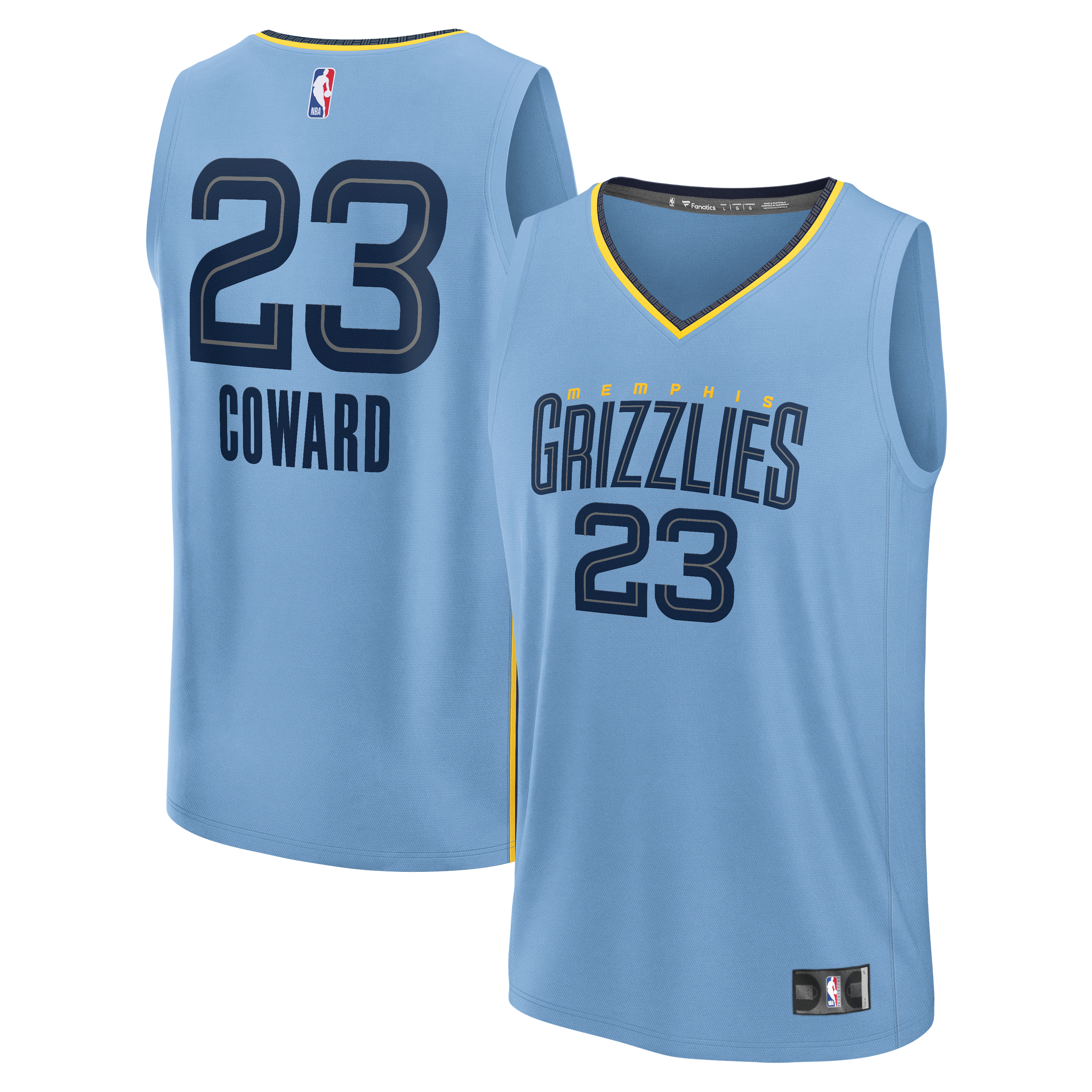 Cedric Coward Memphis Grizzlies Jersey Light Blue NBA Youth Fan Wear