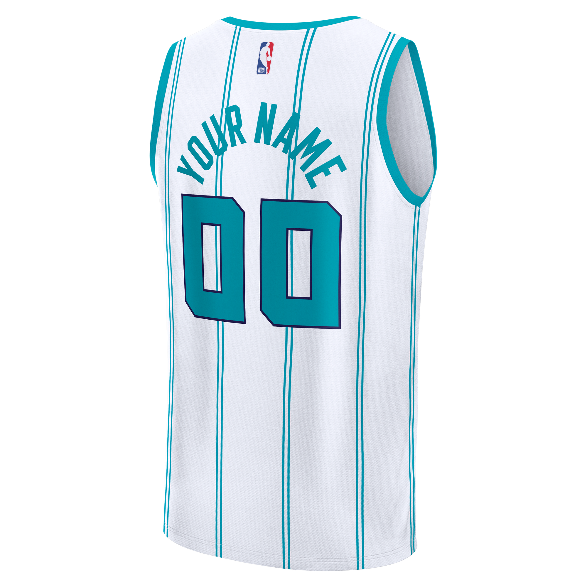 Charlotte Hornets Fast Break Jersey White NBA Youth Fan Wear Custom Number