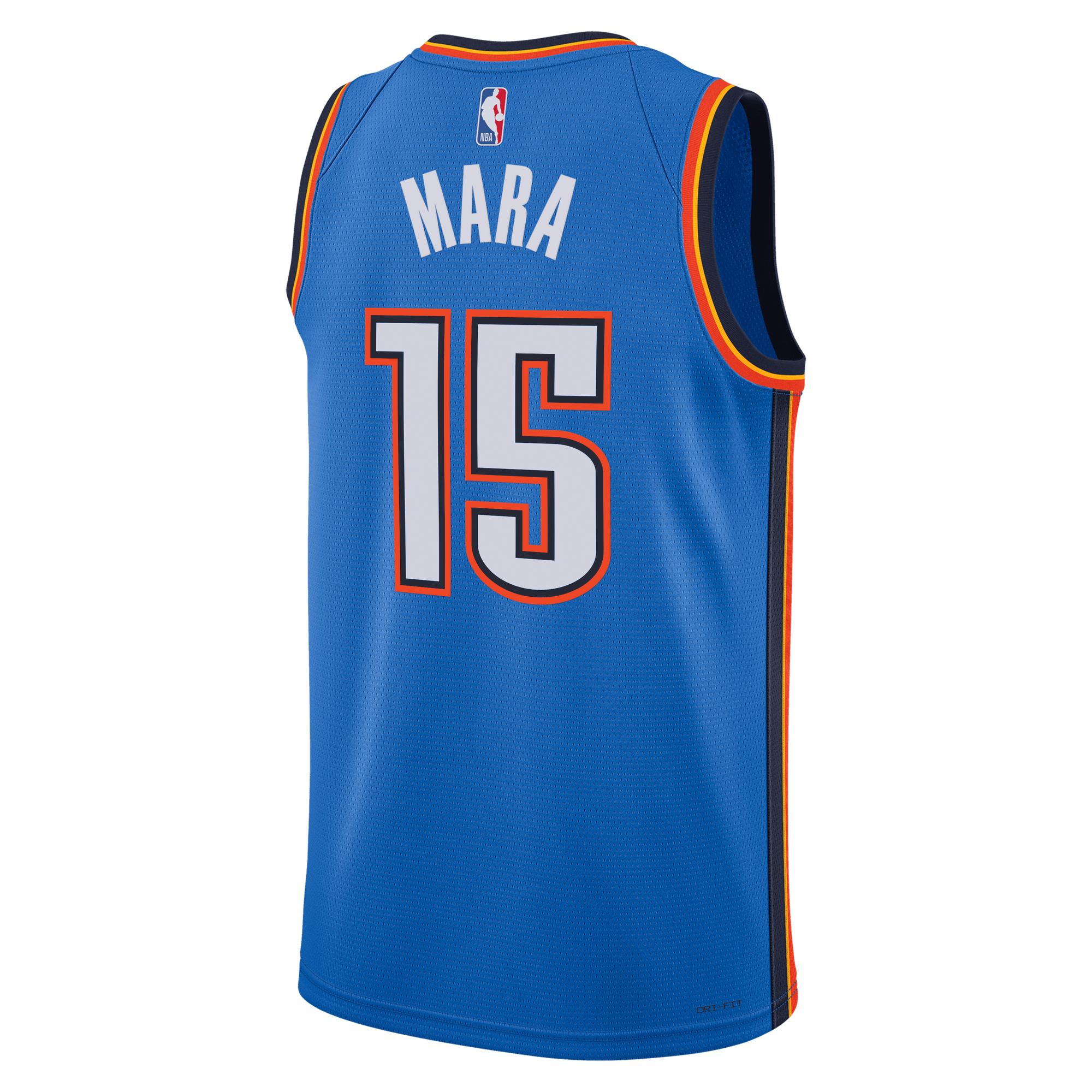 Aday Mara Oklahoma City Thunder Swingman Jersey Blue NBA Men Fan Wear Aday Mara