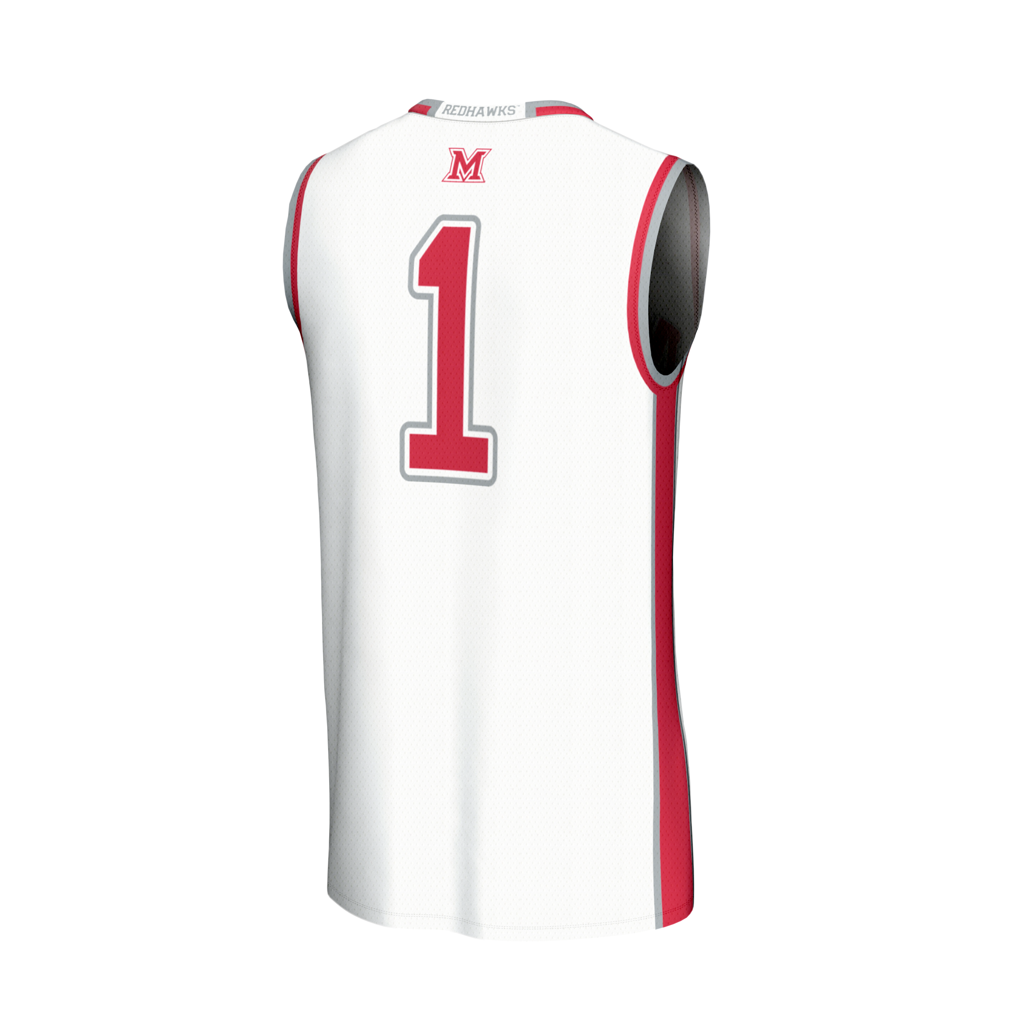 Miami University RedHawks NBA Jersey White NBA Women Fan Wear Miami University RedHawks