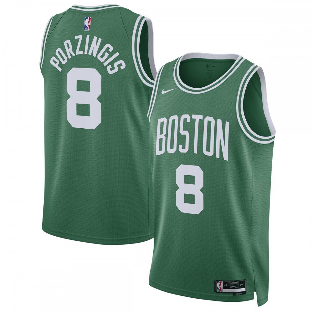 Kristaps Porzingis Kelly Boston Celtics Swingman Jersey NBA Women Fan Wear