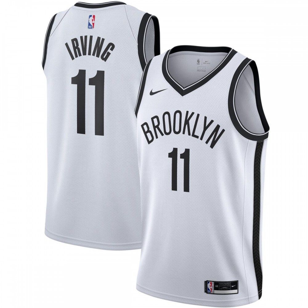 Kyrie Irving Brooklyn Nets Association Edition Jersey White NBA Women Fan Wear