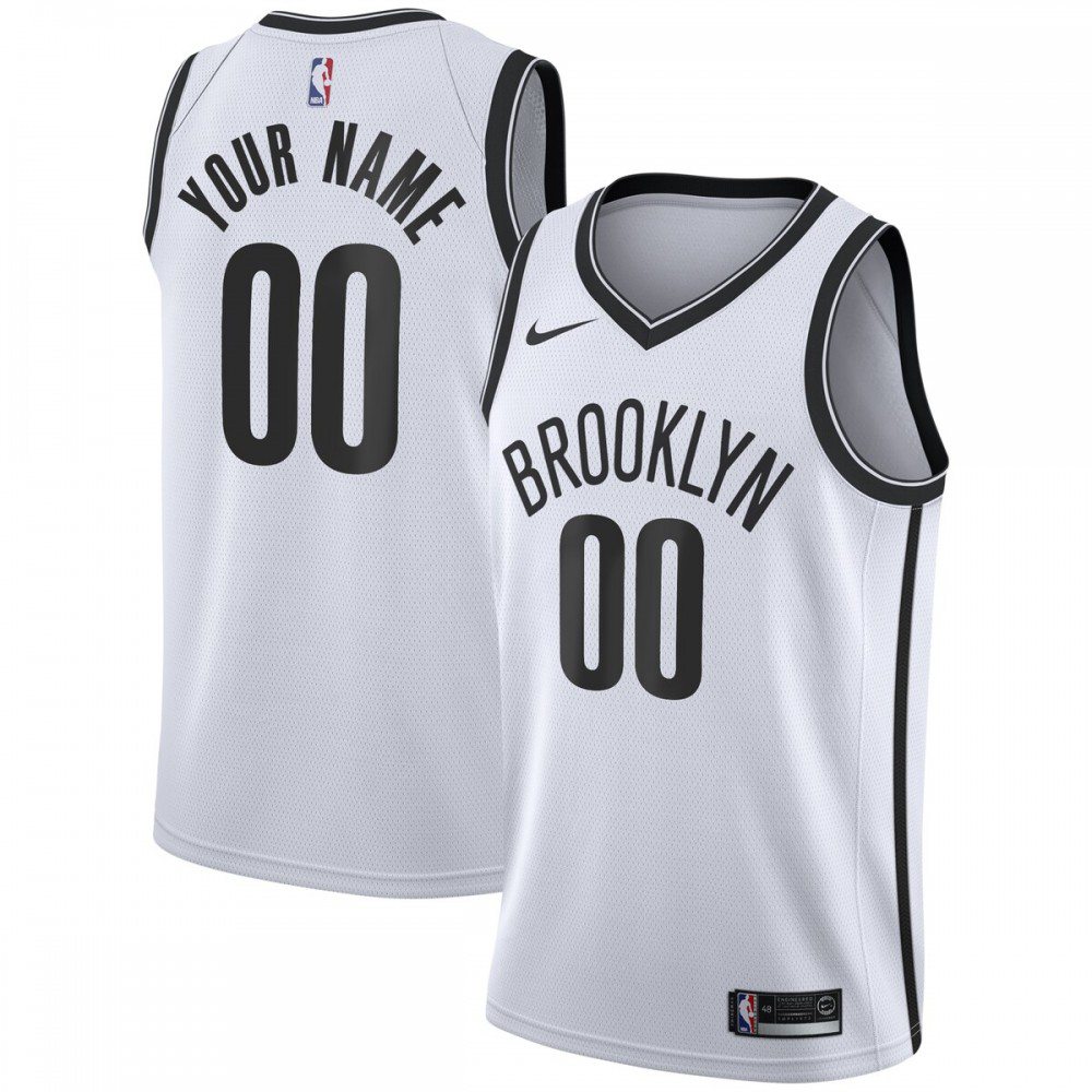 Brooklyn Nets Swingman Jersey White NBA Men Fan Wear