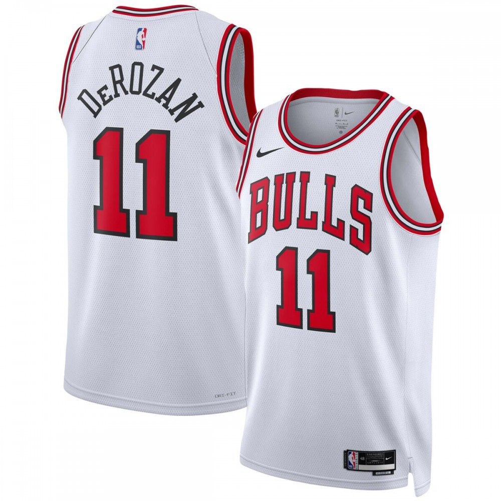 DeMar DeRozan Chicago Bulls Association Edition Jersey White NBA Women Fan Wear