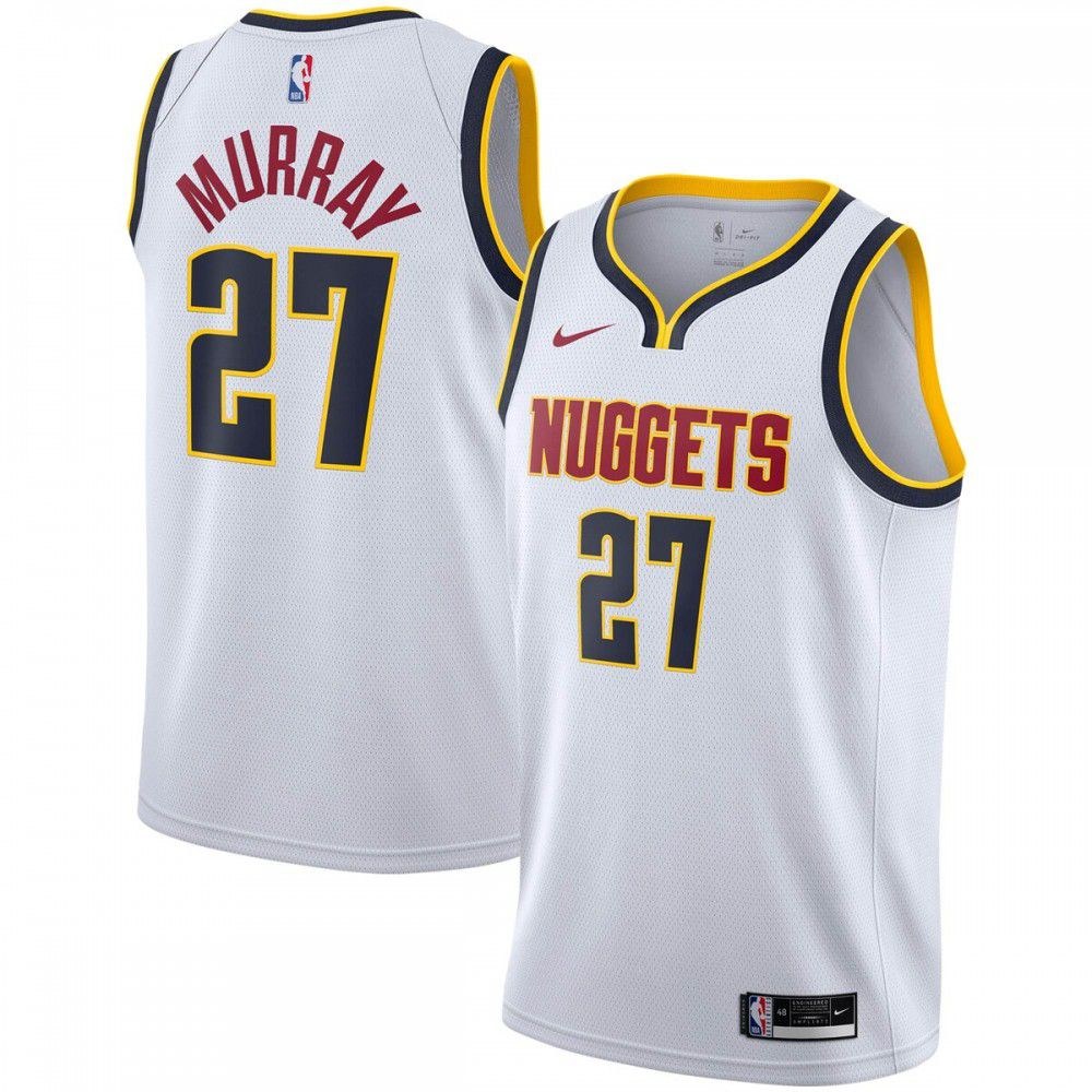 Jamal Murray Denver Nuggets Association Edition Jersey White NBA Men Fan Wear