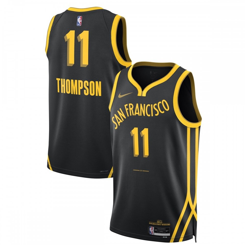 Klay Thompson Golden State Warriors Swingman Jersey Black NBA Women Fan Wear