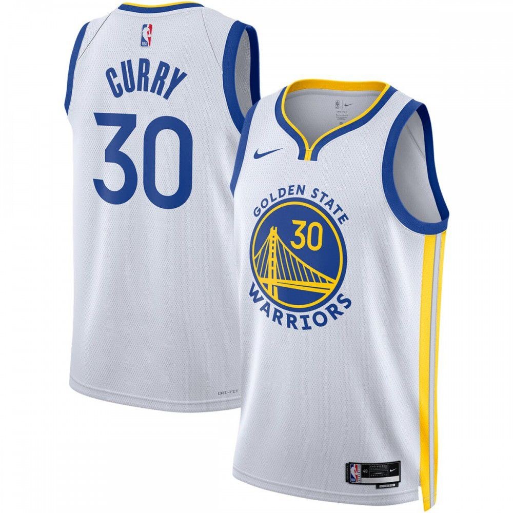 Stephen Curry Golden State Warriors Association Edition Jersey White NBA Women Fan Wear