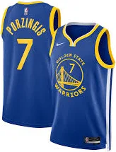Kristaps Porzi Is Golden State Warriors Swingman Jersey Royal NBA Men Fan Wear
