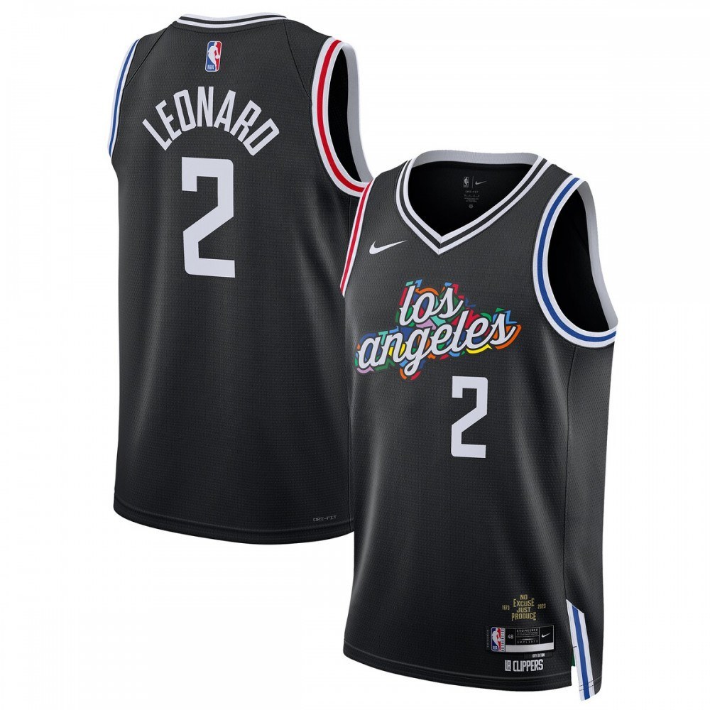 Kawhi Leonard Los Angeles Clippers Swingman Jersey Black NBA Men Fan Wear Kawhi Leonard