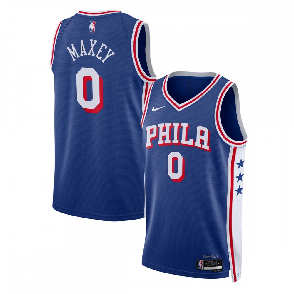 Tyrese Maxey Philadelphia 76ers Swingman Jersey Royal NBA Youth Fan Wear